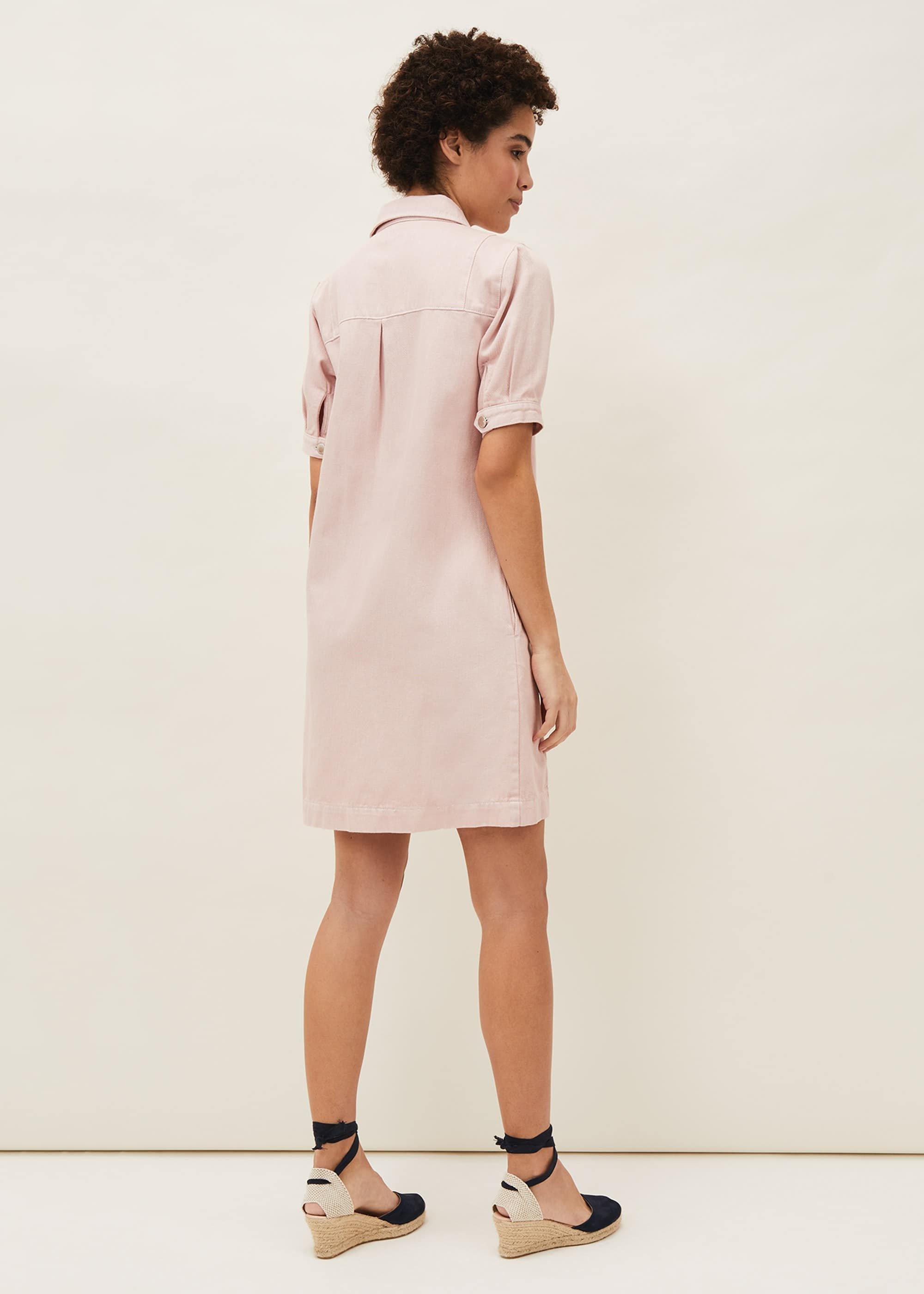 Kiah Puff Sleeve Denim Dress