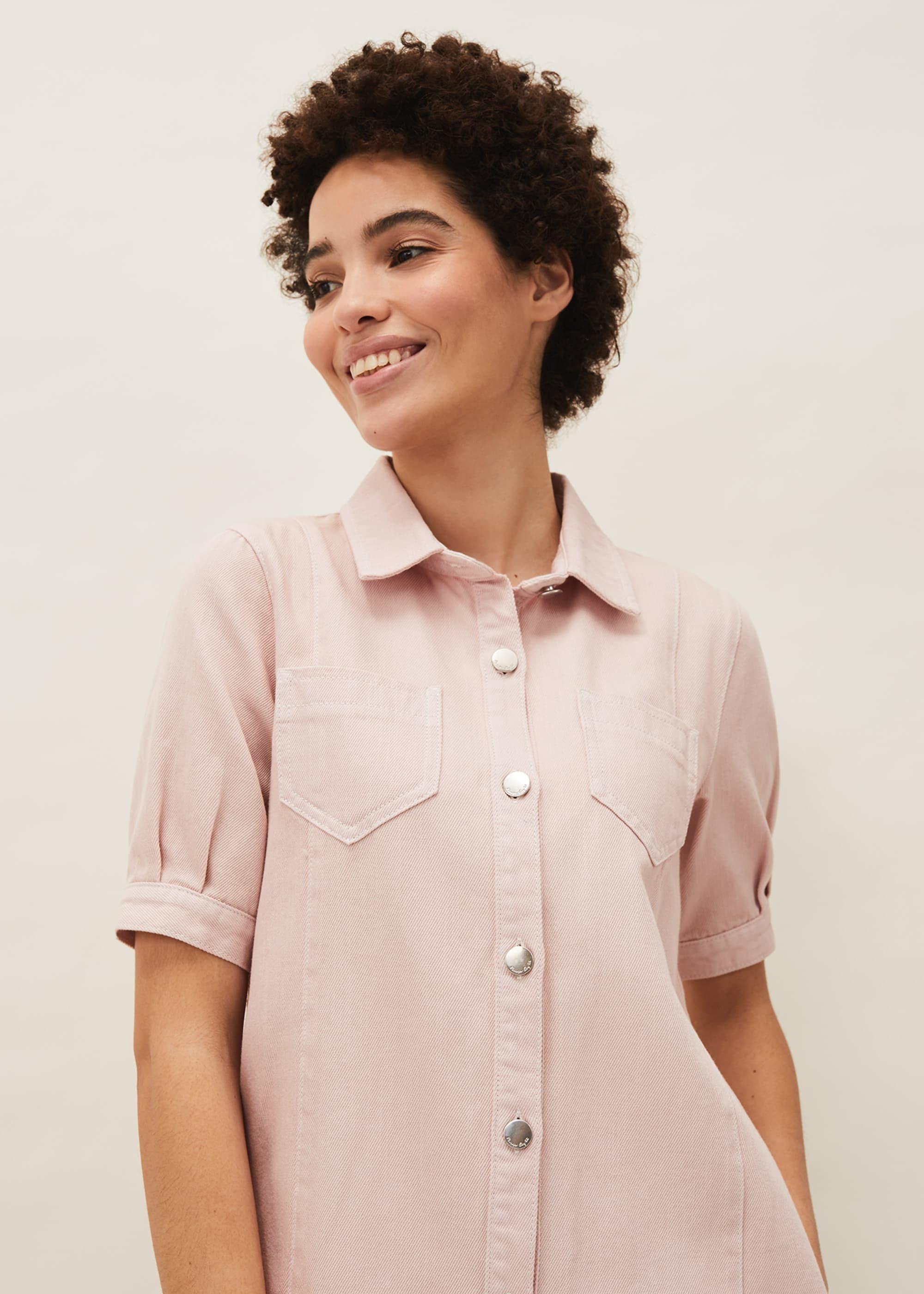 Kiah Puff Sleeve Denim Dress