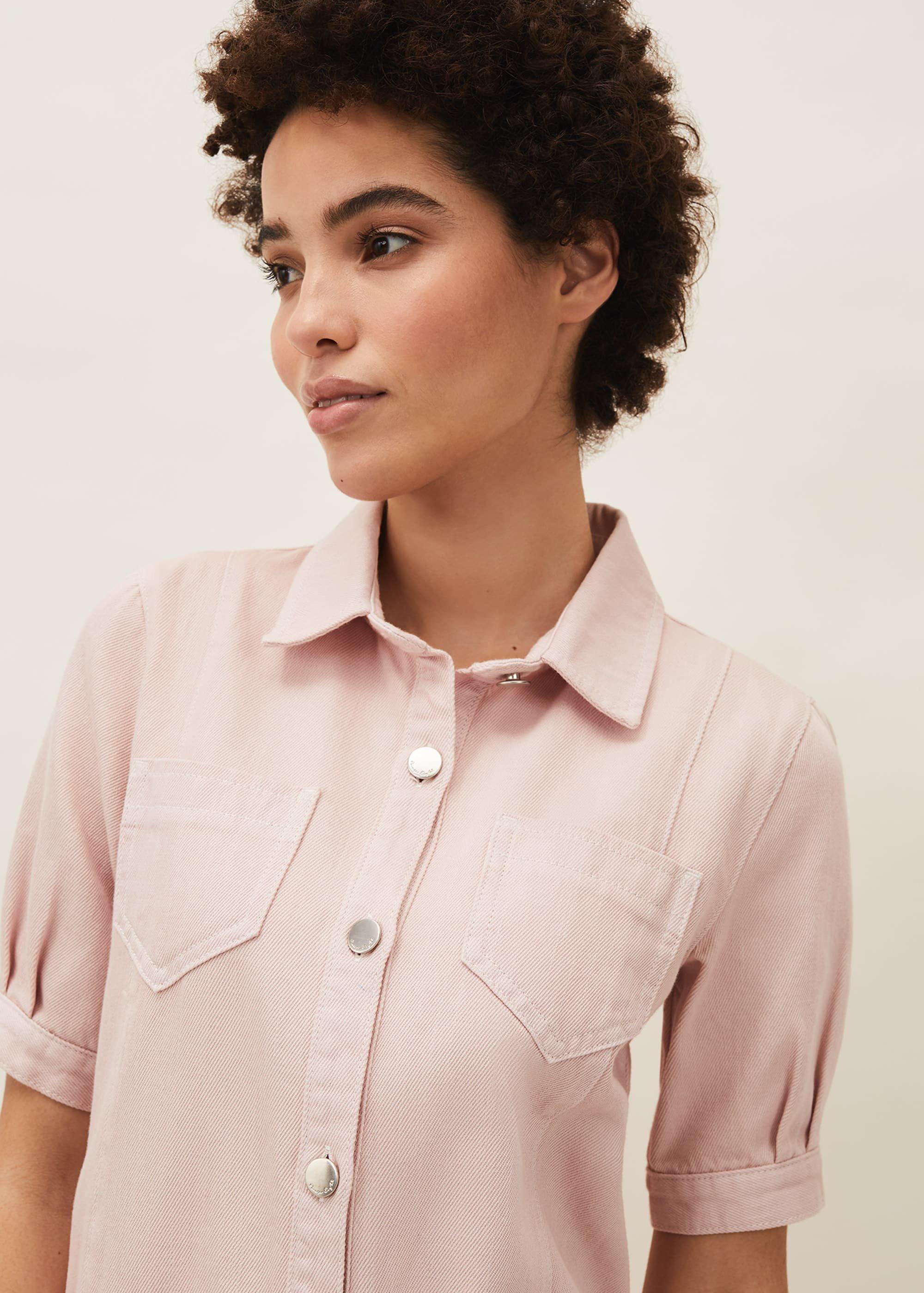 Kiah Puff Sleeve Denim Dress