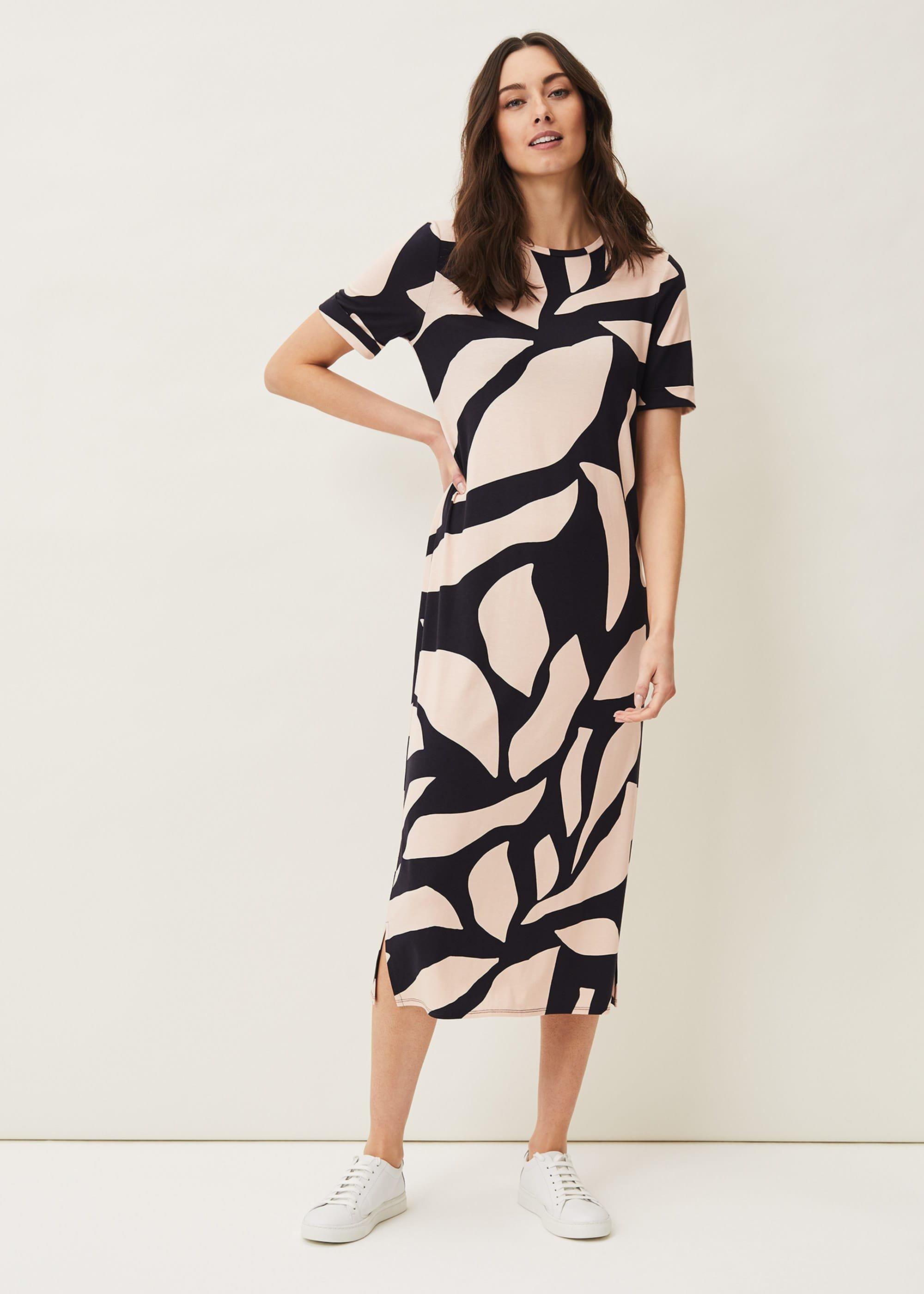 Theresa Abstract Print Dress