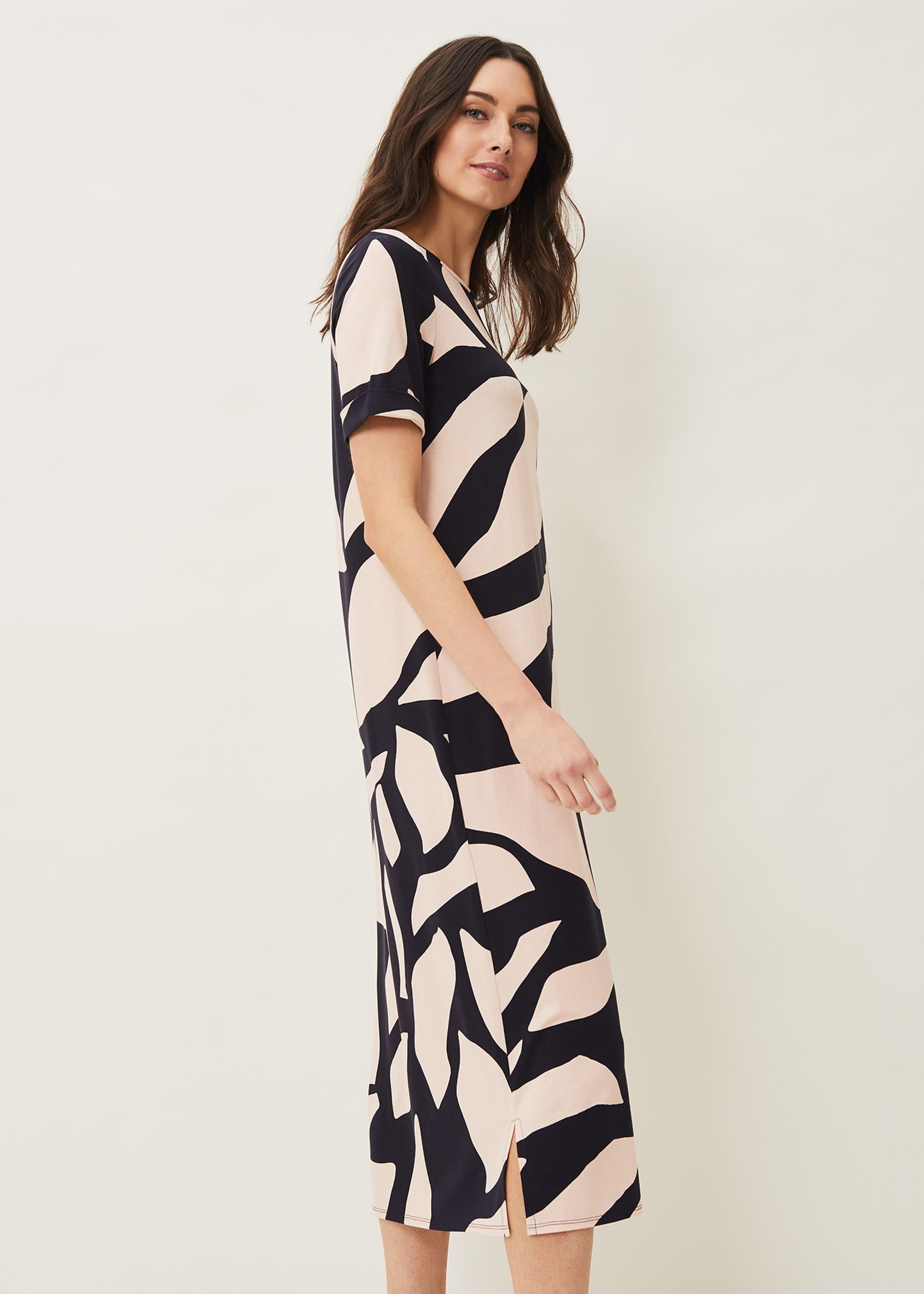 Theresa Abstract Print Dress