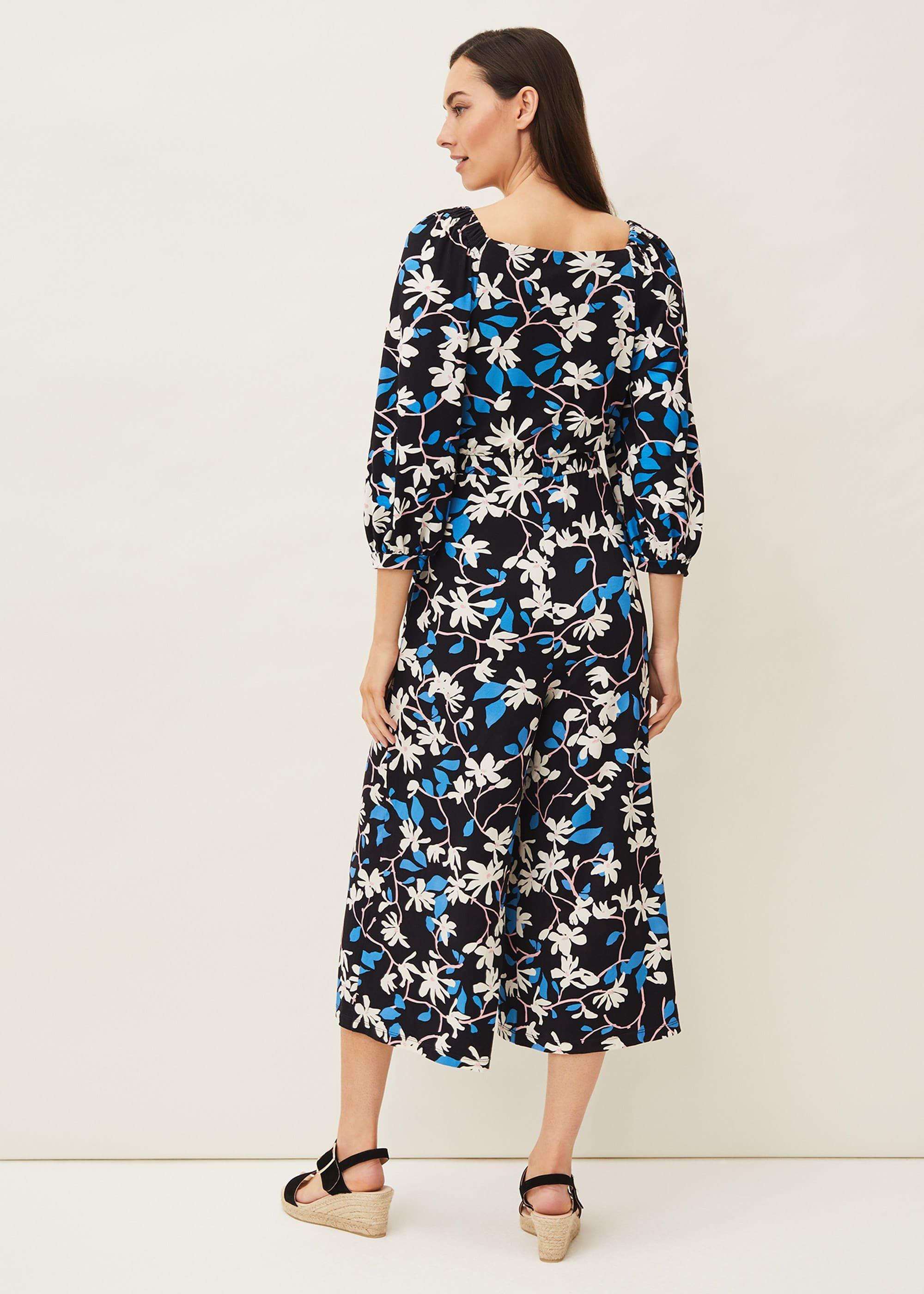 Magnolia Floral Jersey Jumpsuit