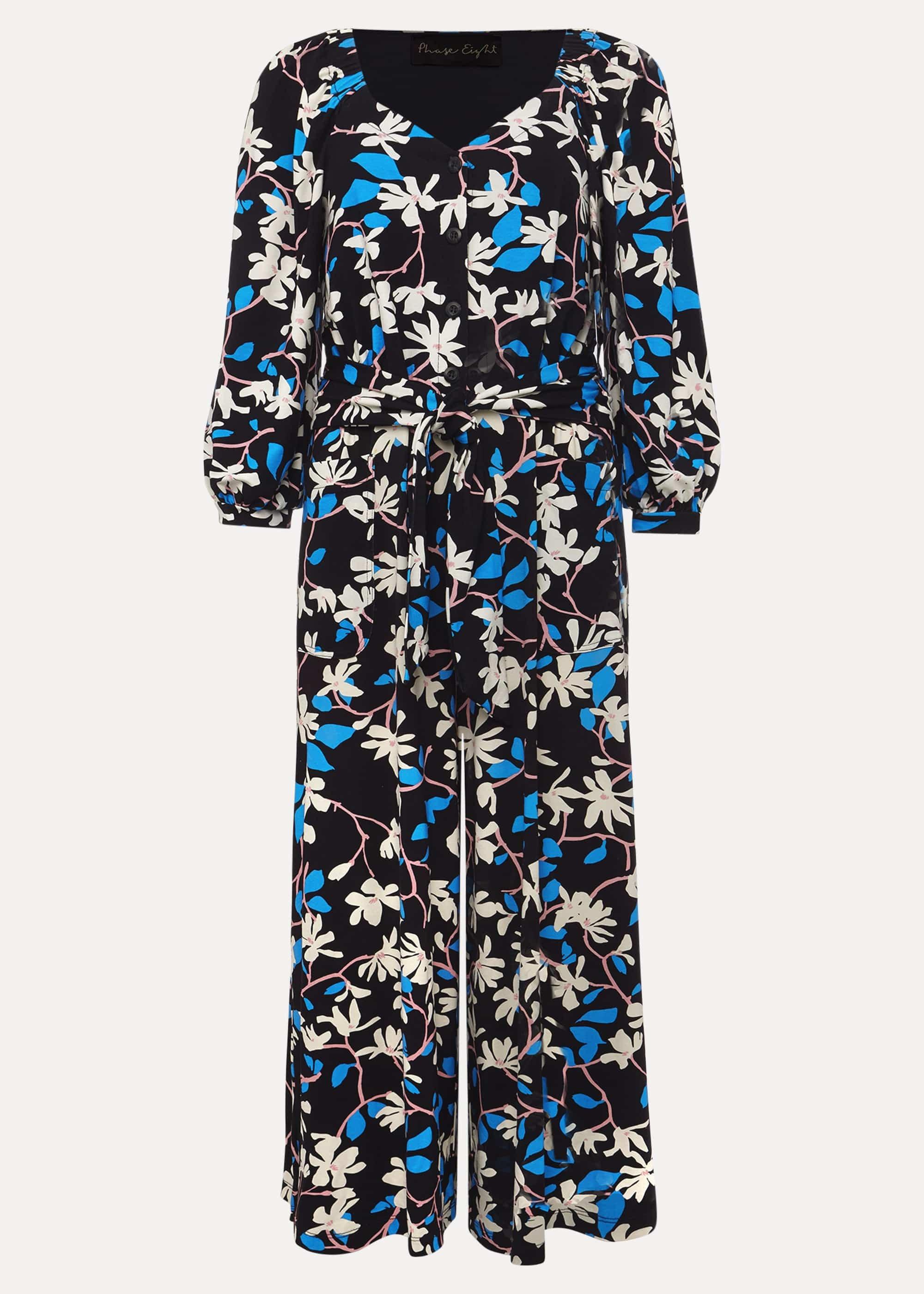 Magnolia Floral Jersey Jumpsuit
