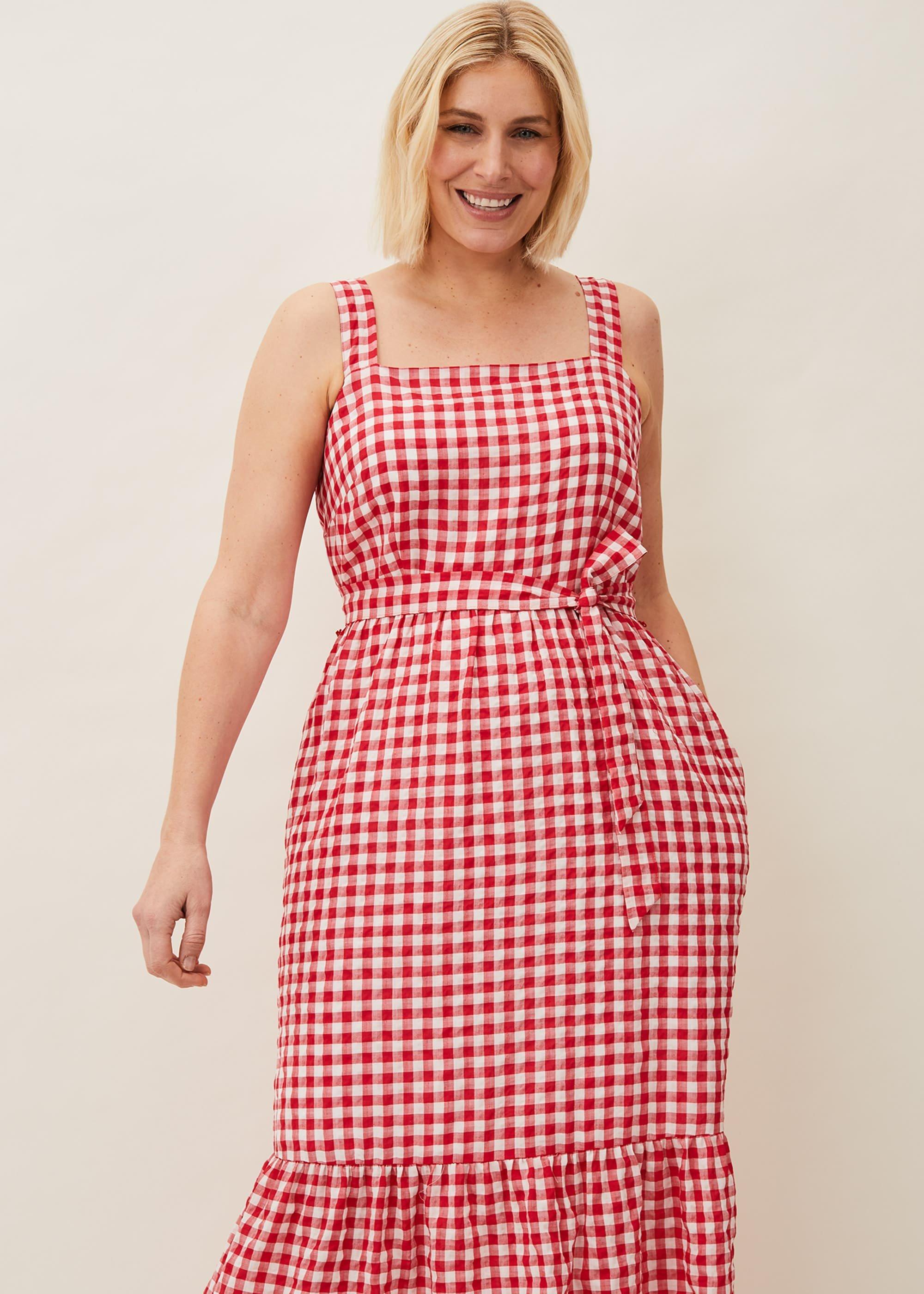 Geri Gingham Maxi Dress