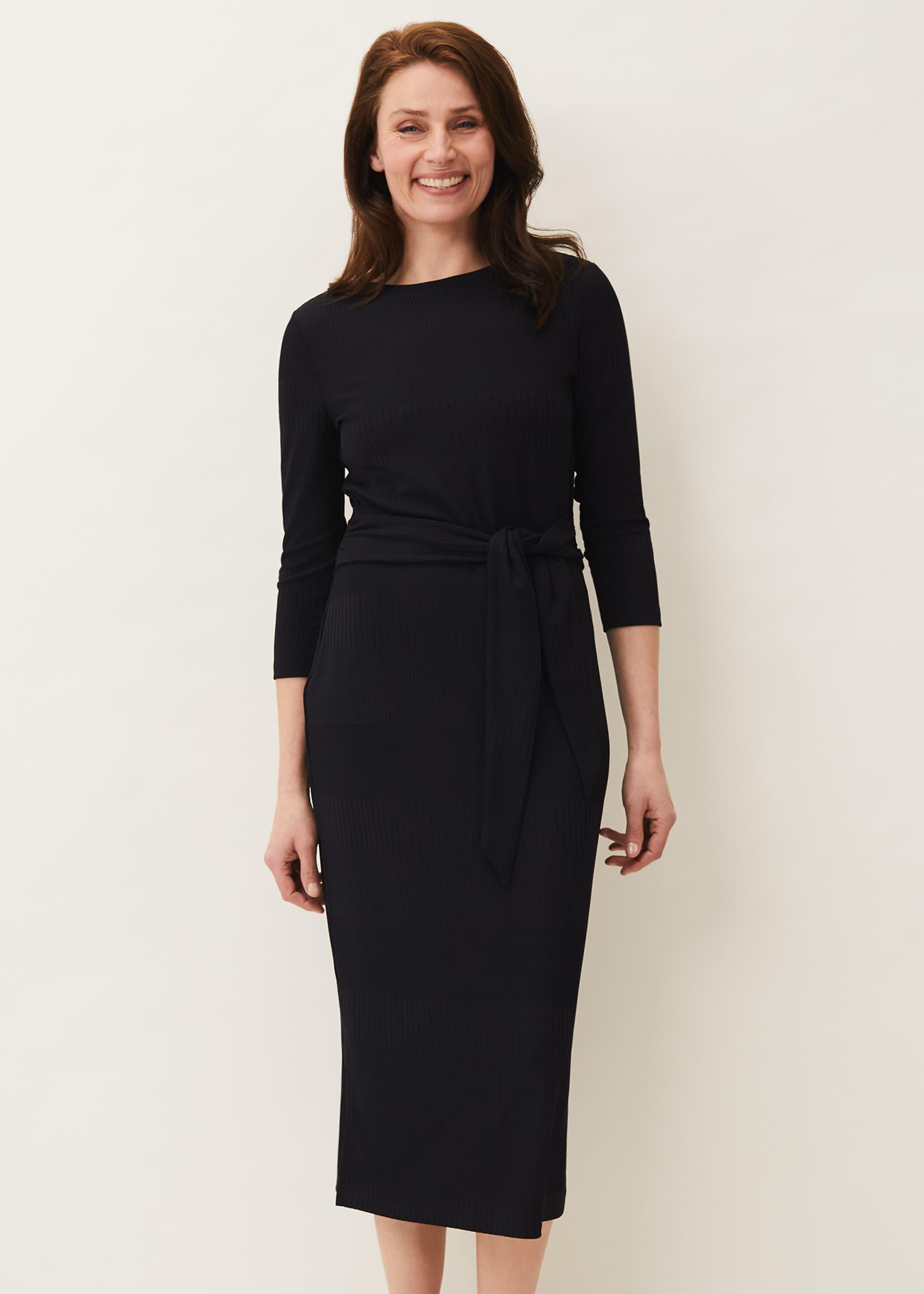 Yazmina Long Sleeve Ribbed Dress