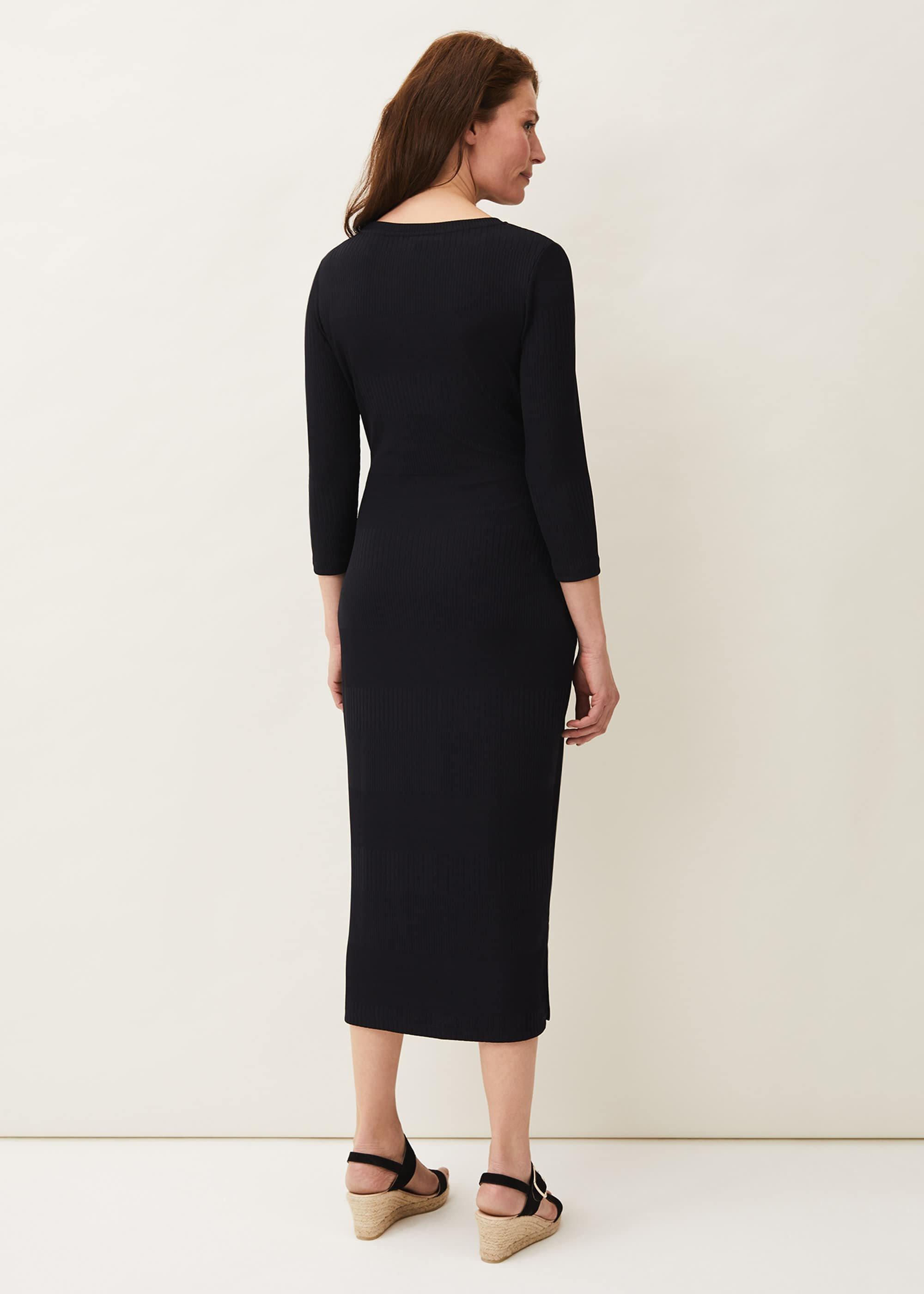 Yazmina Long Sleeve Ribbed Dress