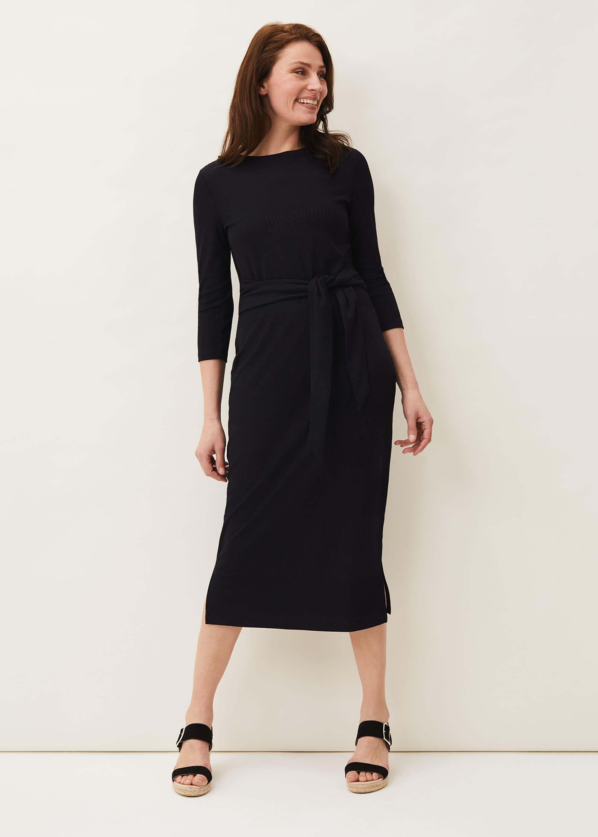 Yazmina Long Sleeve Ribbed Dress