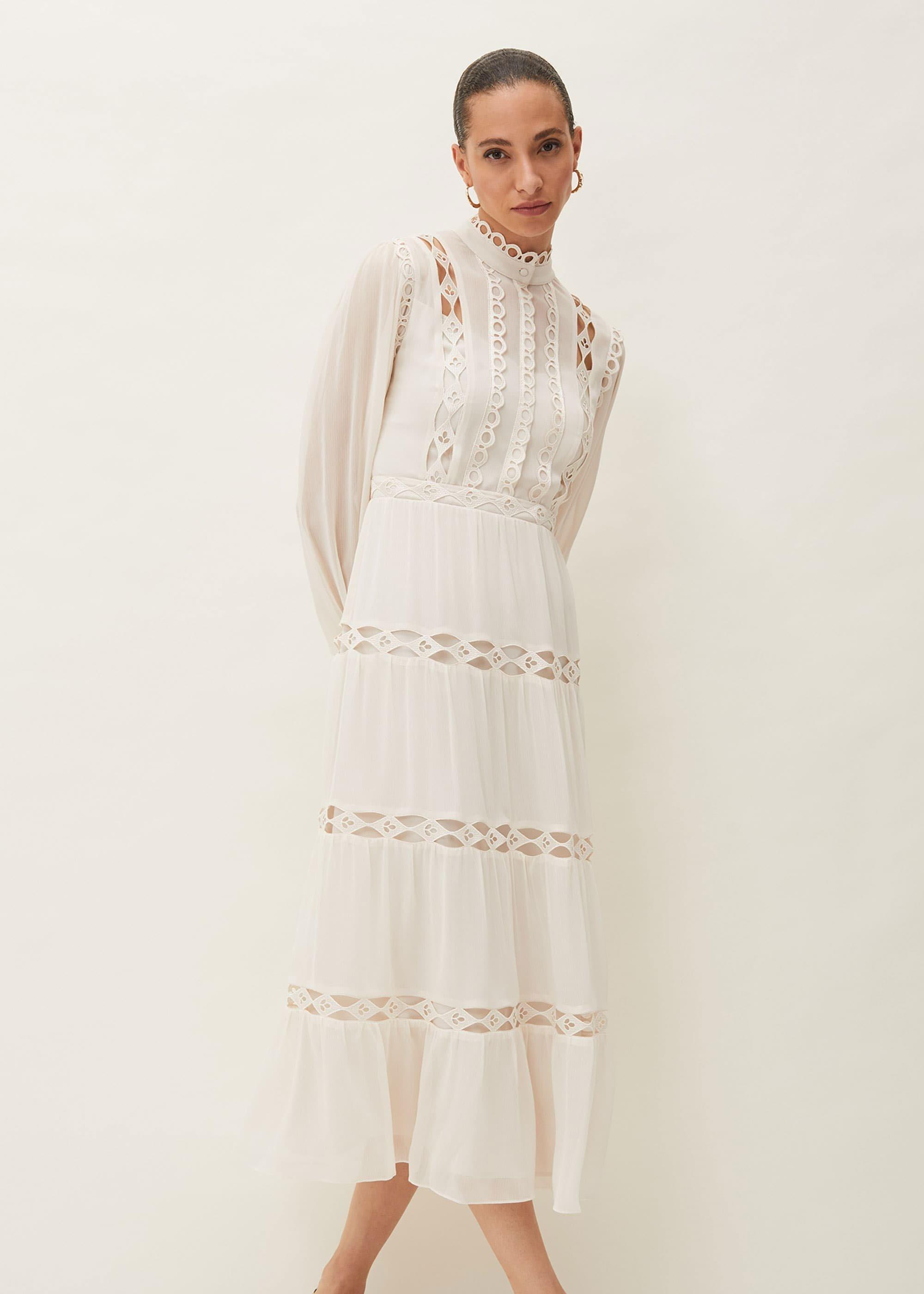 Amberlee Cutwork Midi Dress