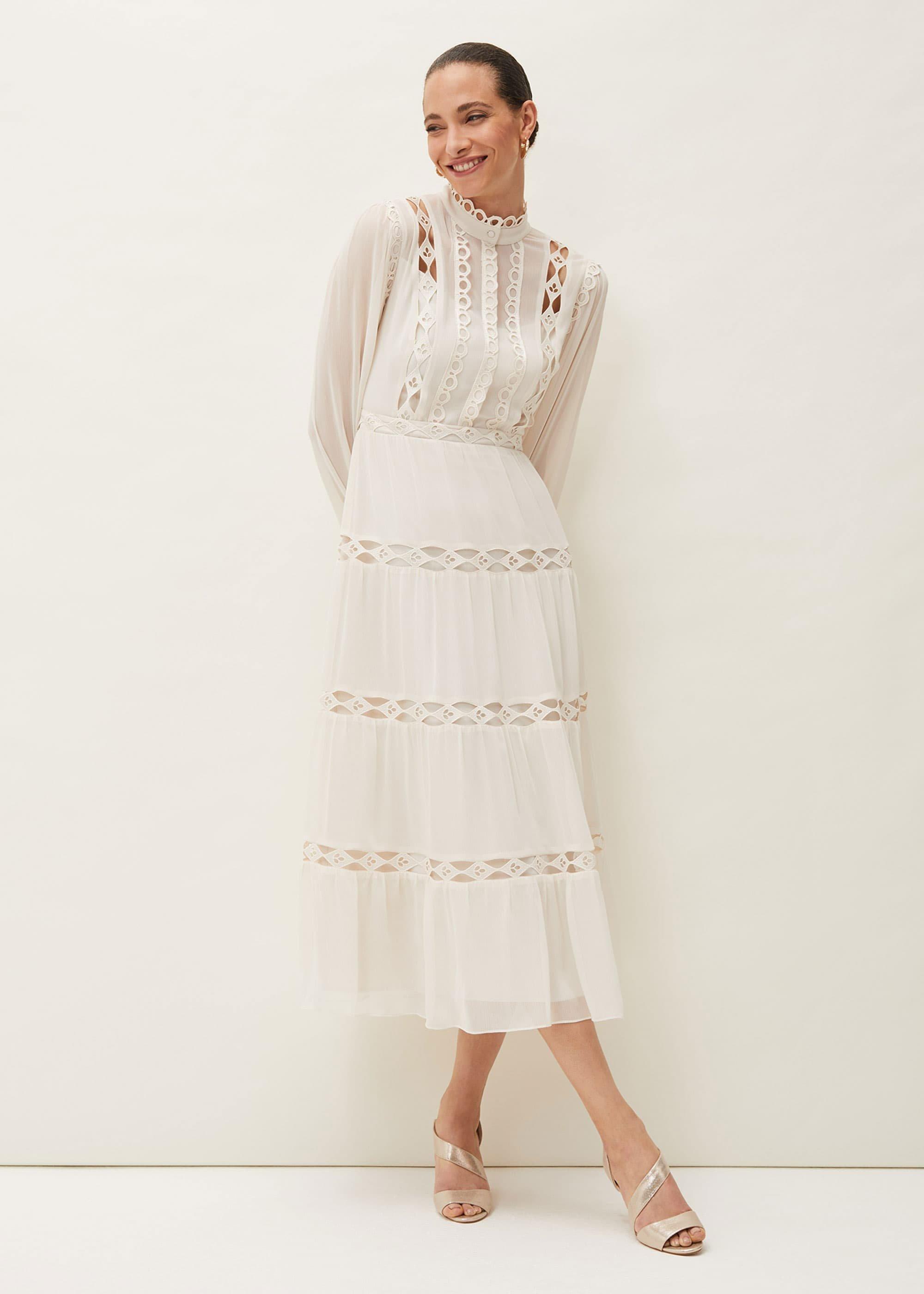 Amberlee Cutwork Midi Dress