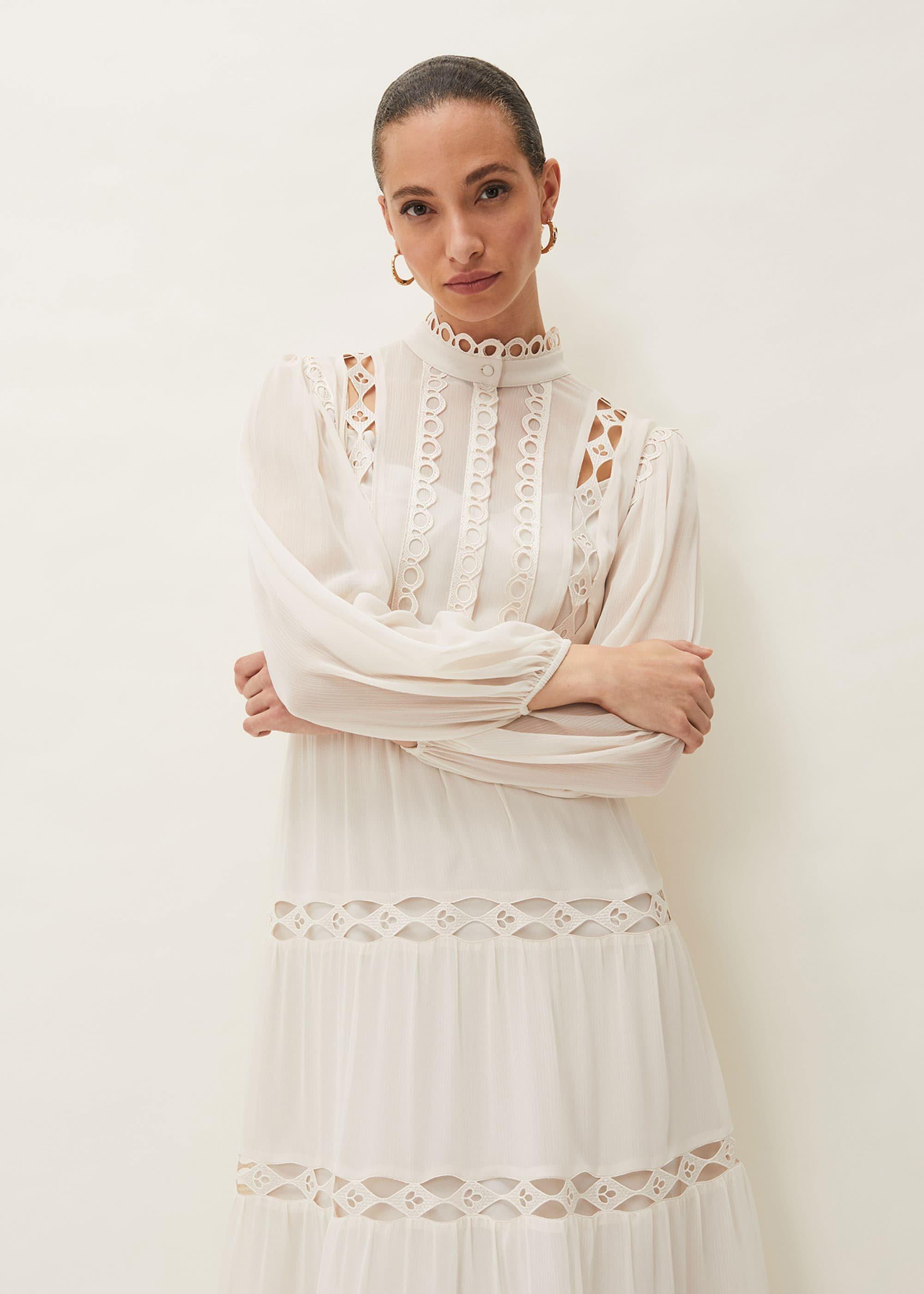 Amberlee Cutwork Midi Dress