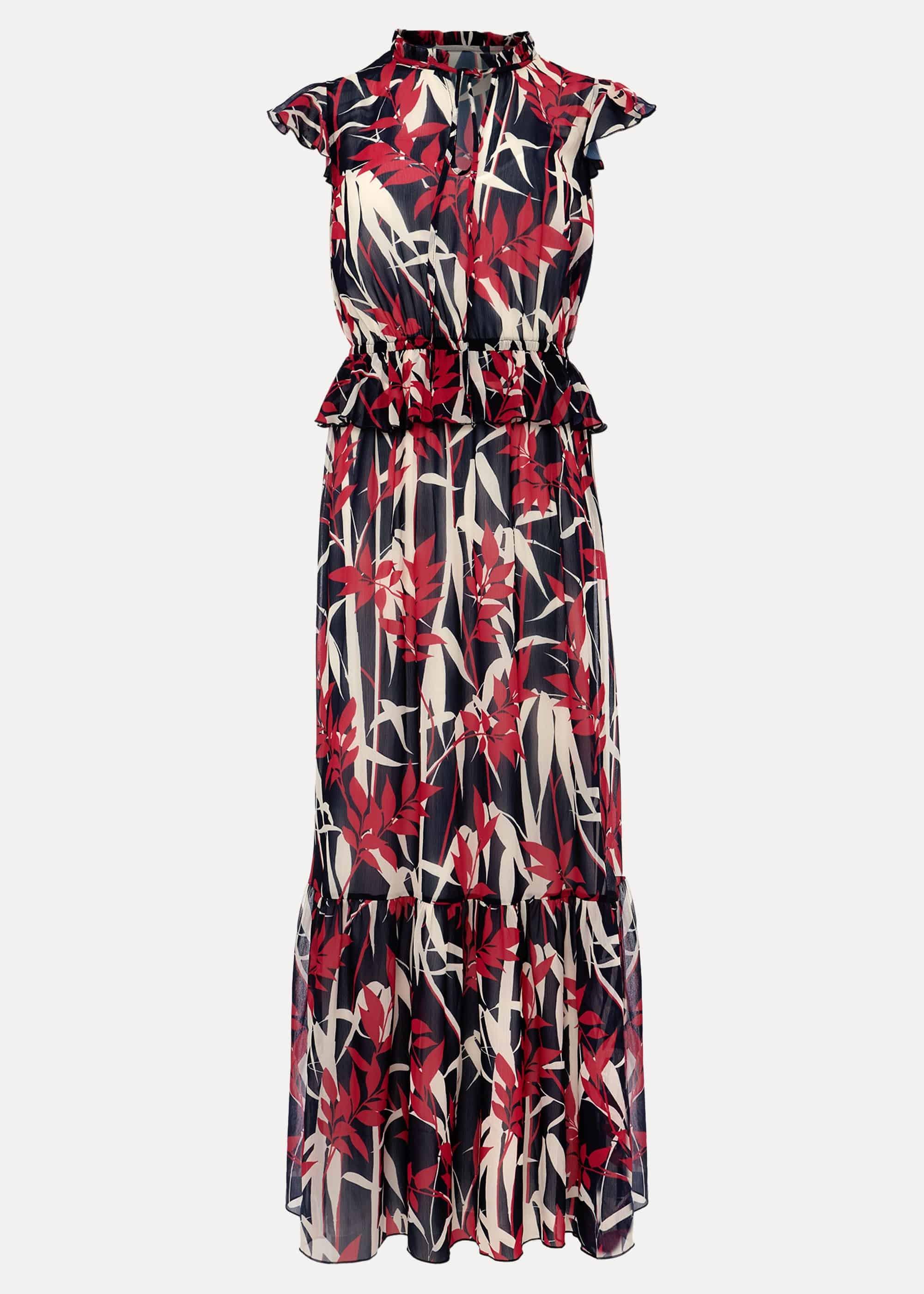 Ellen Palm Print Maxi Dress