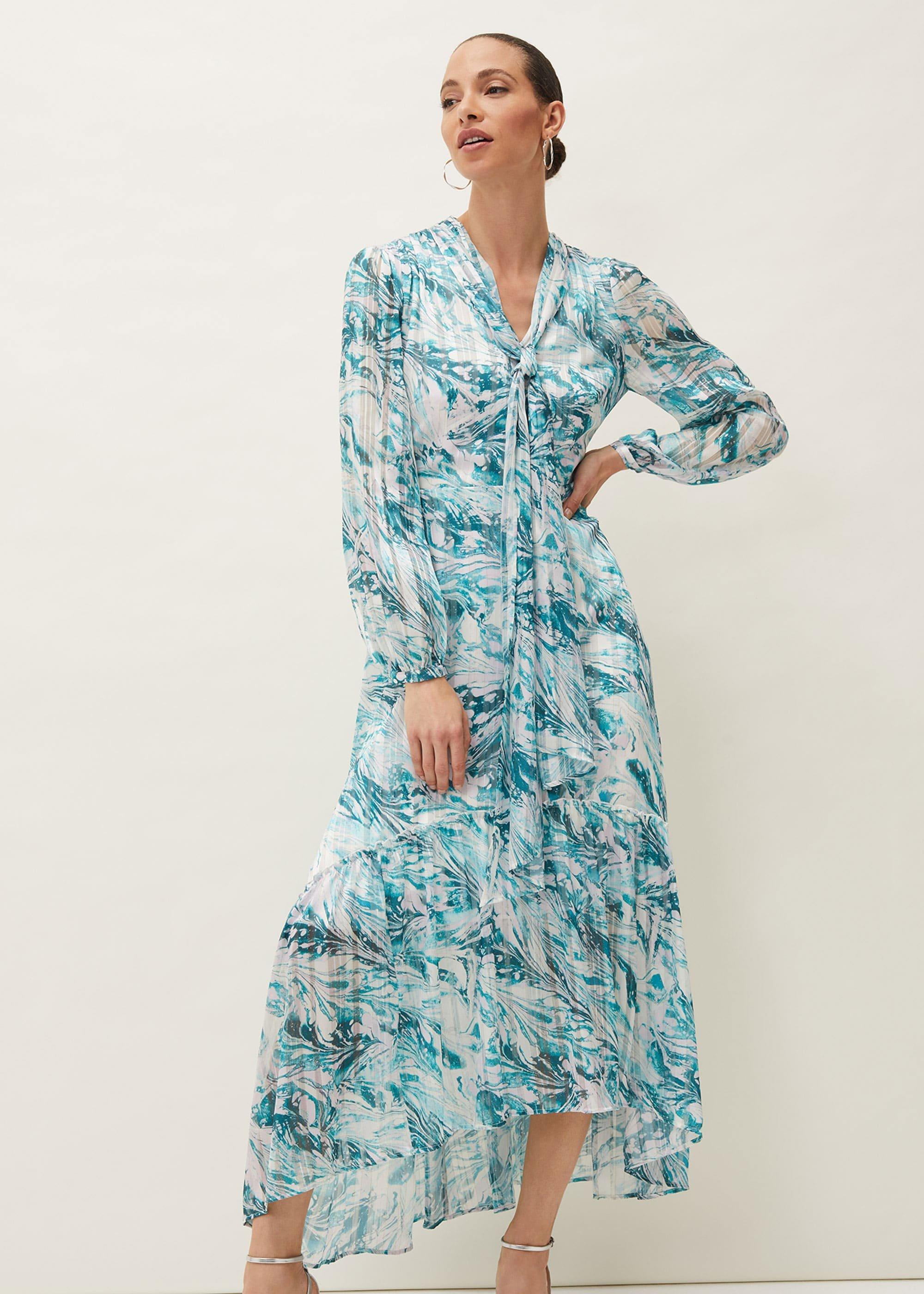Lauretta Abstract Print Maxi Dress