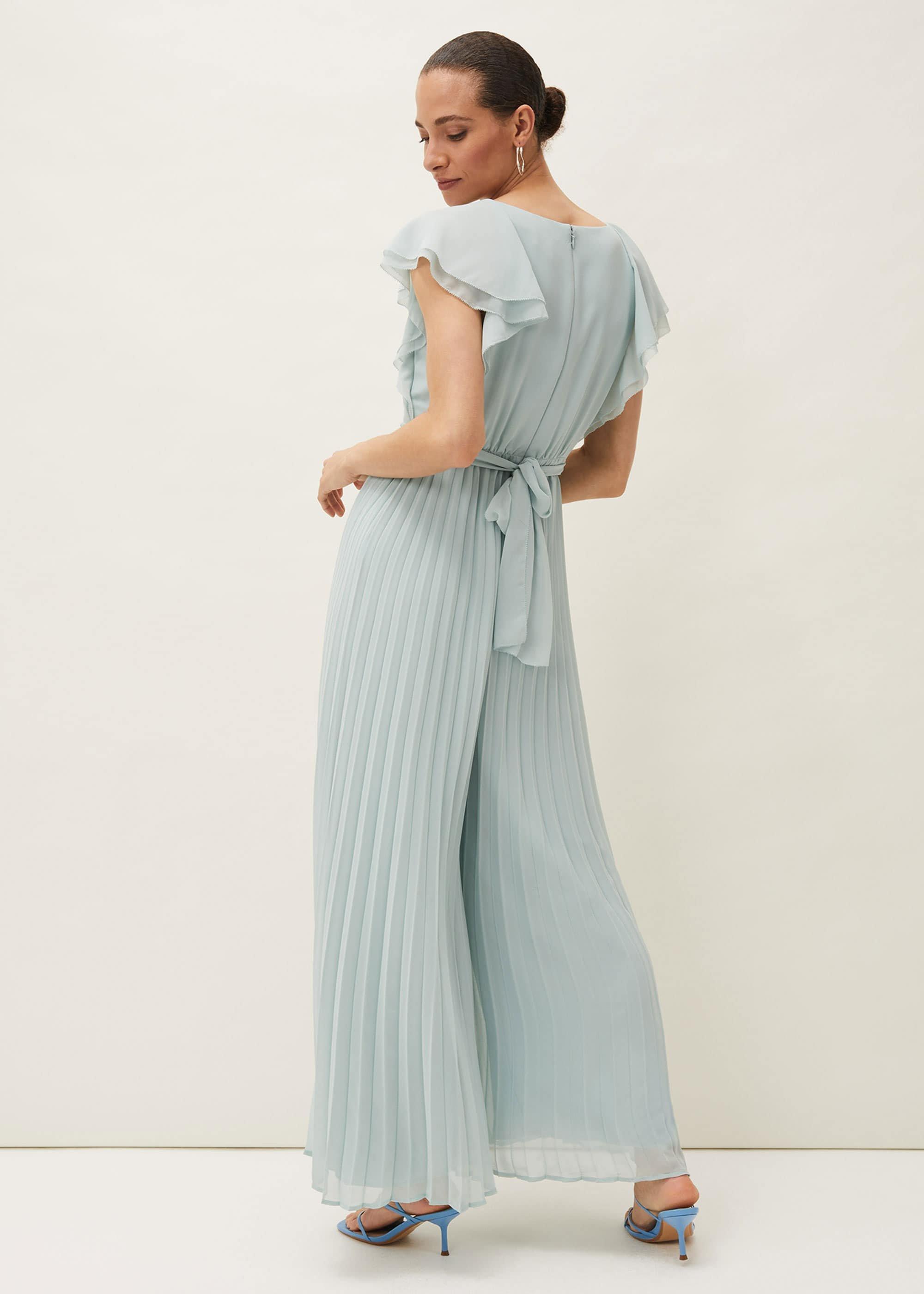 Hallie Pleated Wide Leg Jumpsuit