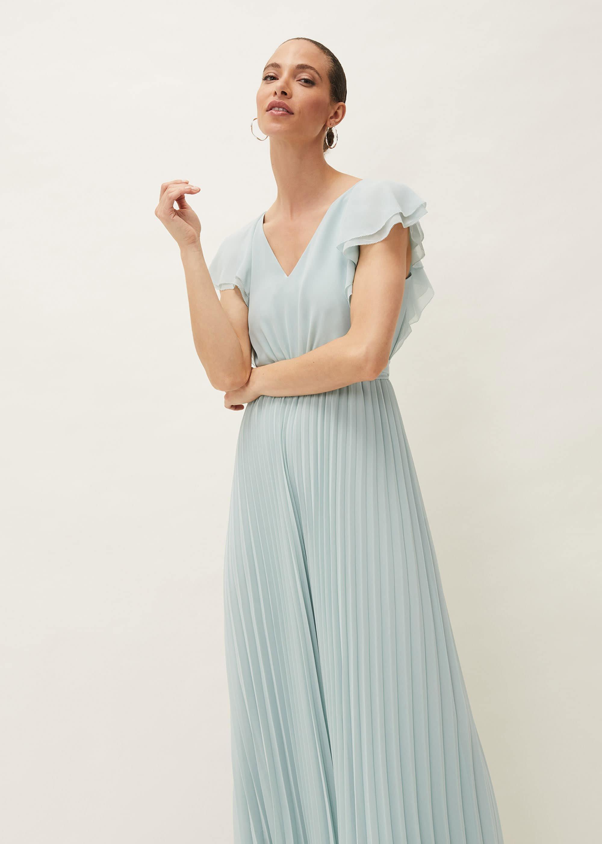 Hallie Pleated Wide Leg Jumpsuit
