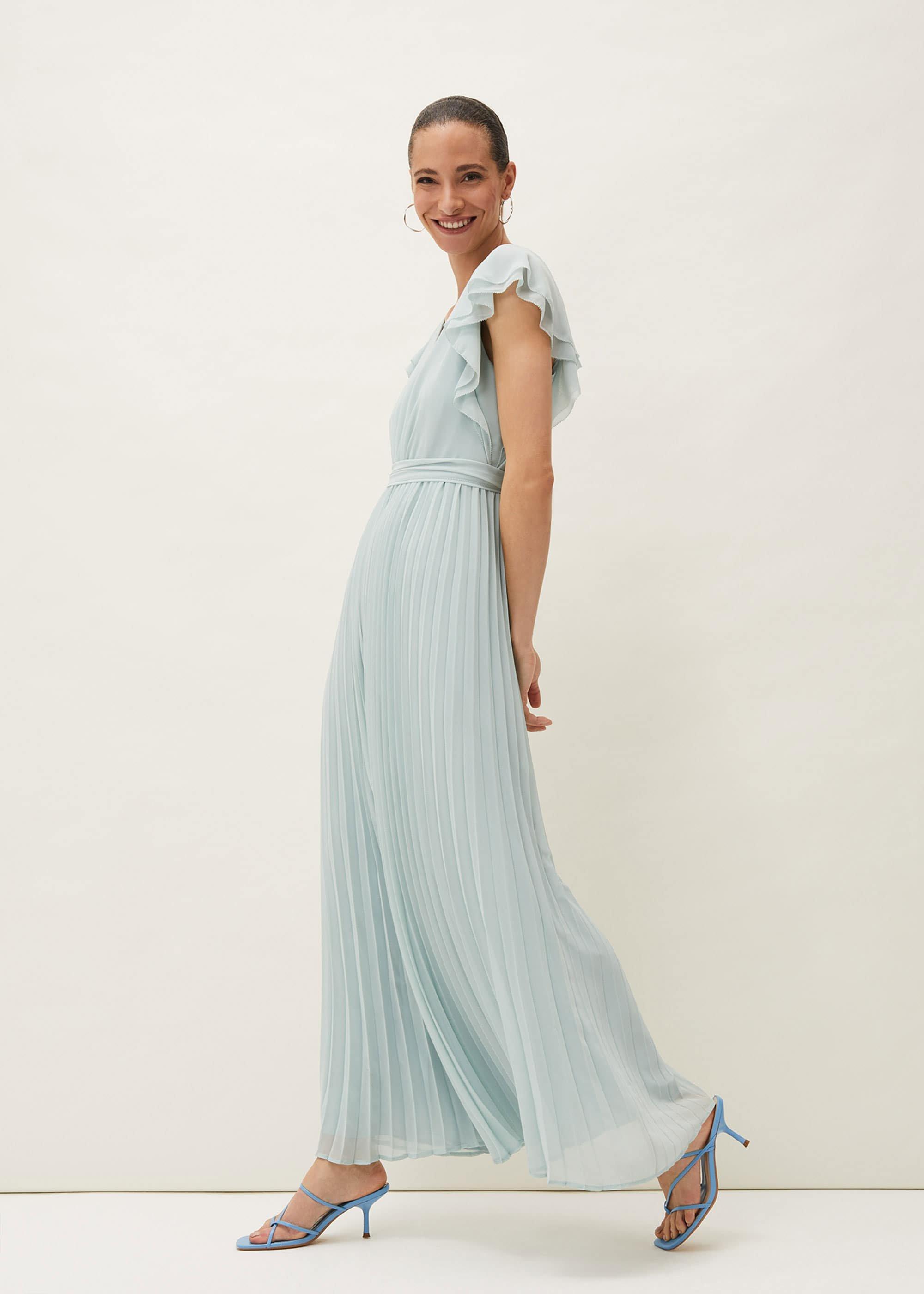 Hallie Pleated Wide Leg Jumpsuit