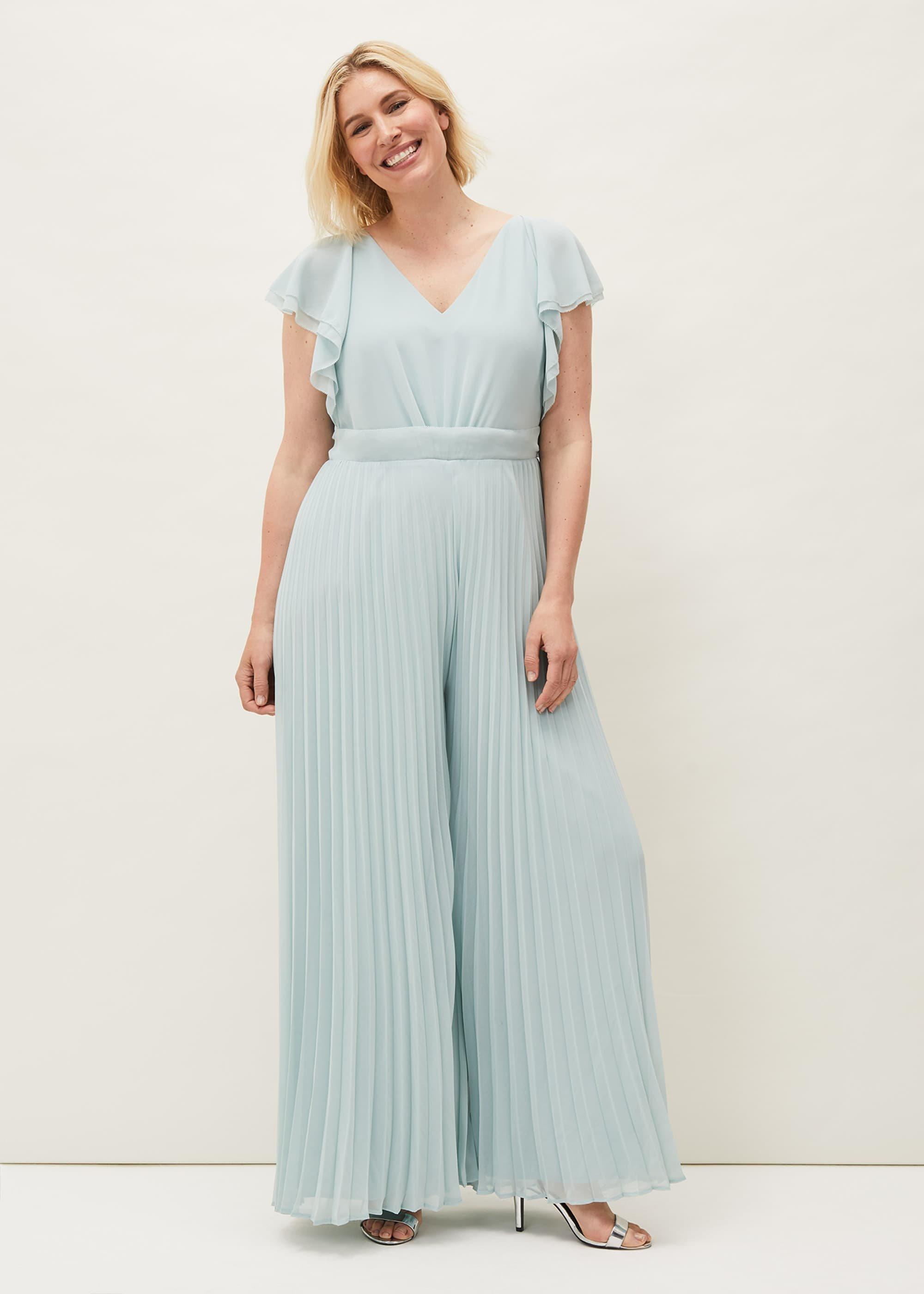 Hallie Pleated Wide Leg Jumpsuit