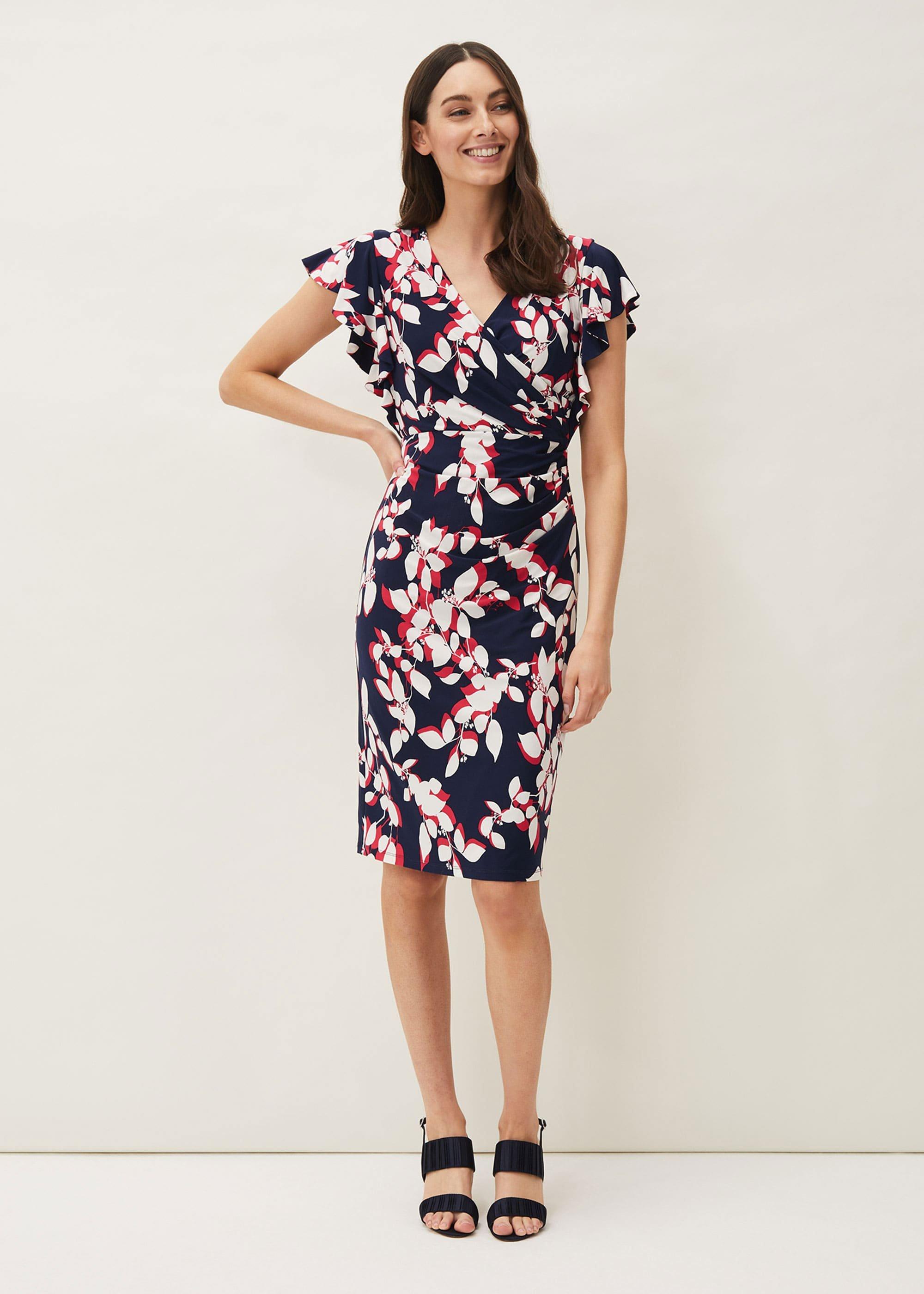 Helene Printed Jersey Dress