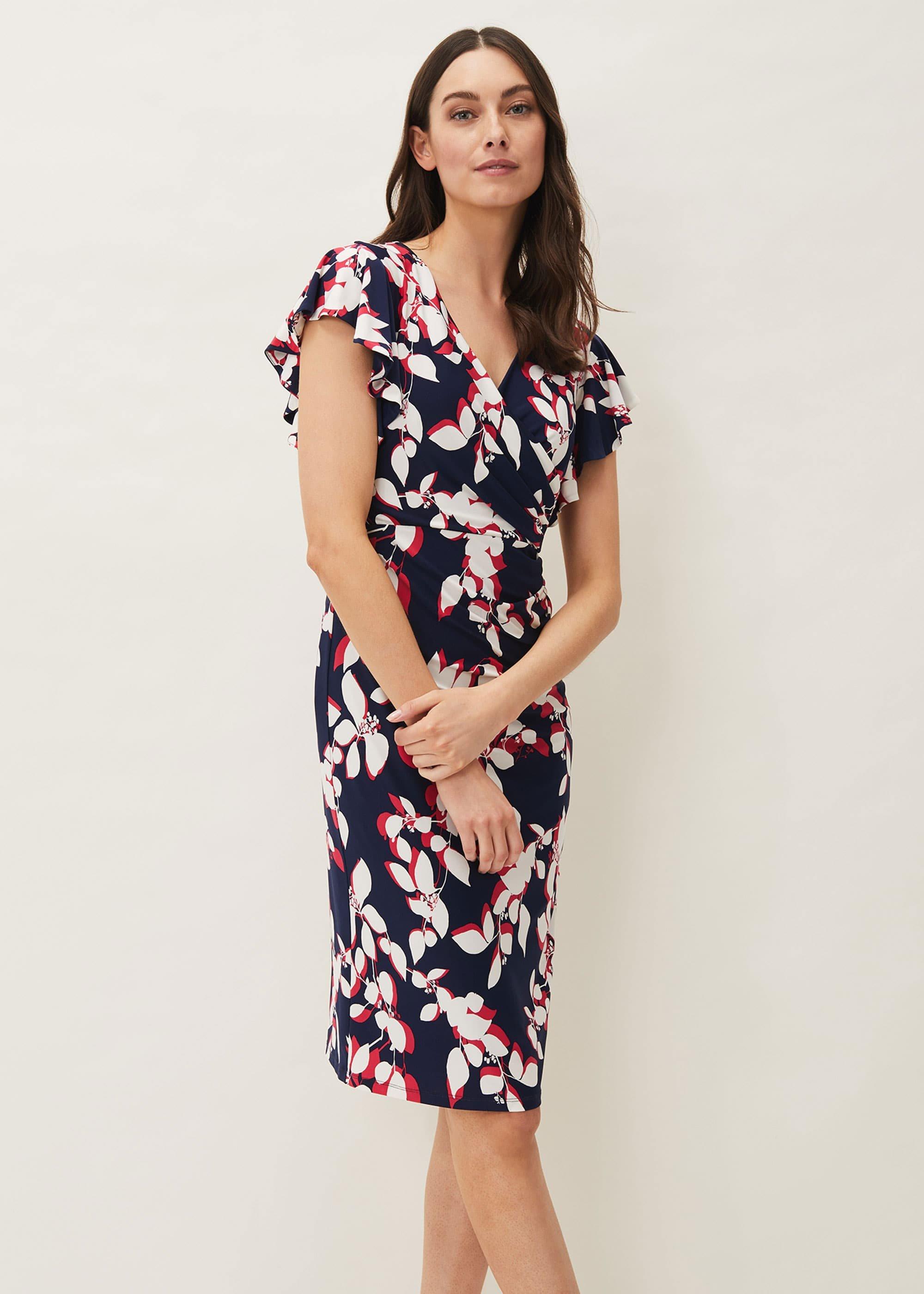 Helene Printed Jersey Dress
