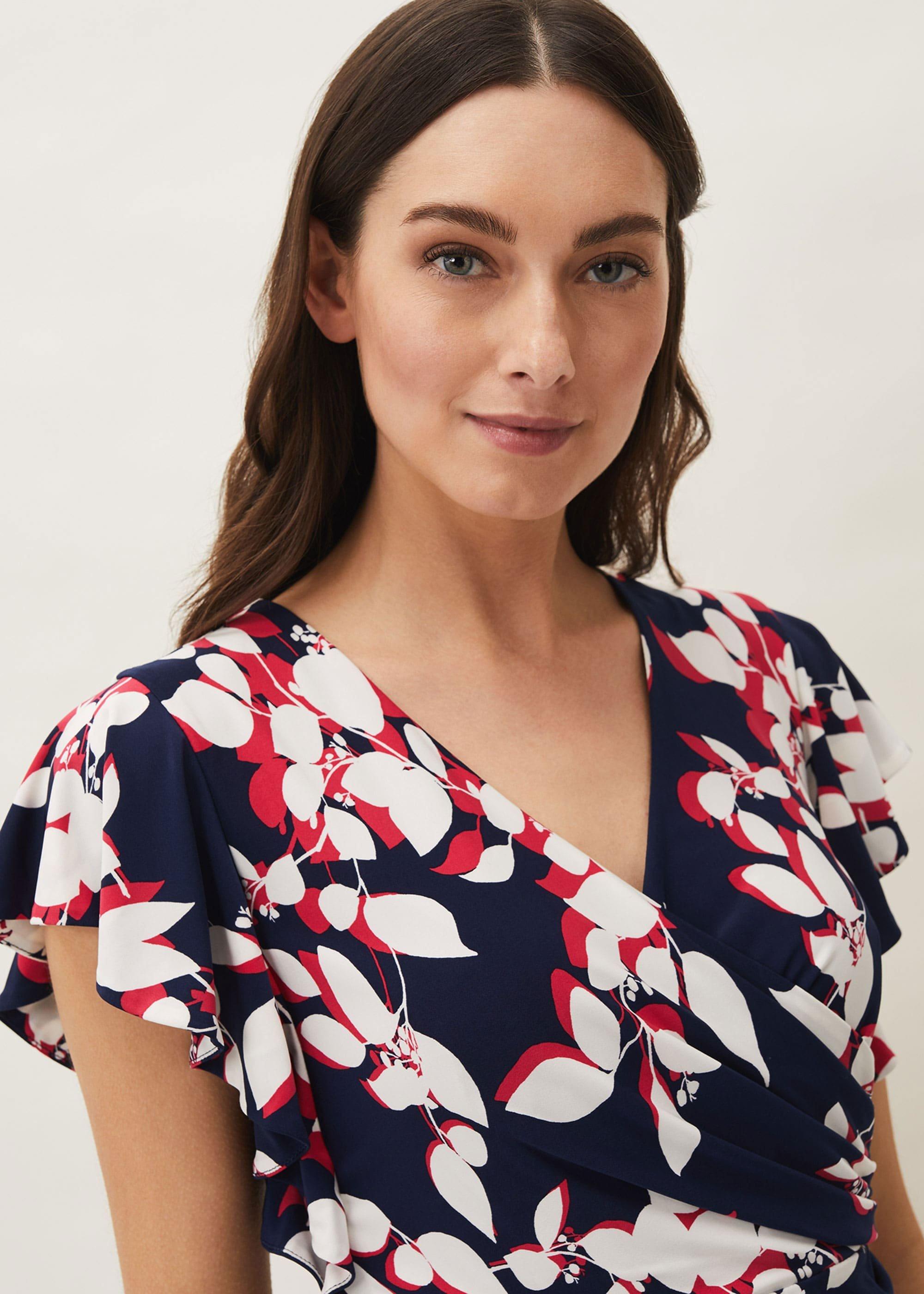 Helene Printed Jersey Dress