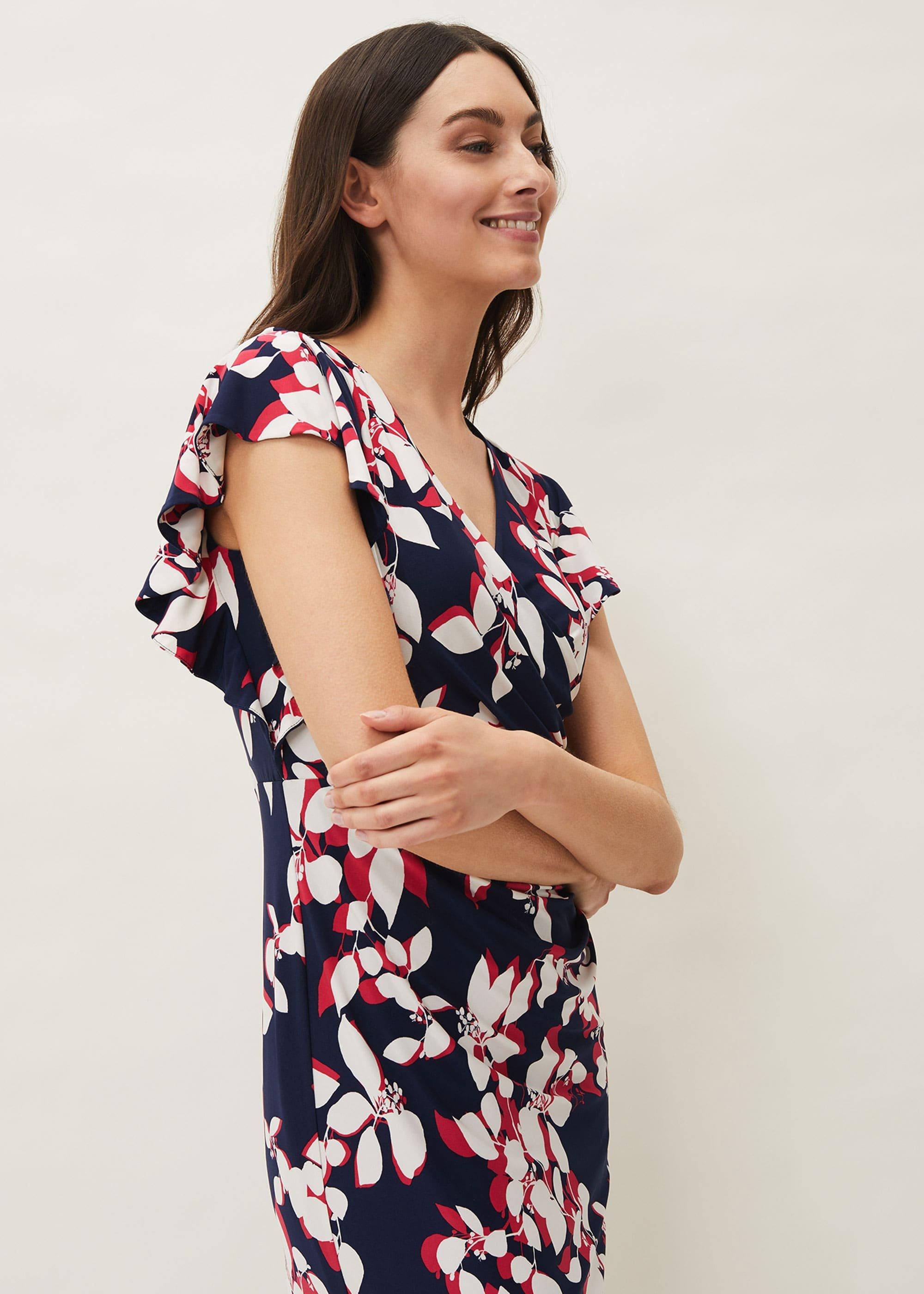 Helene Printed Jersey Dress