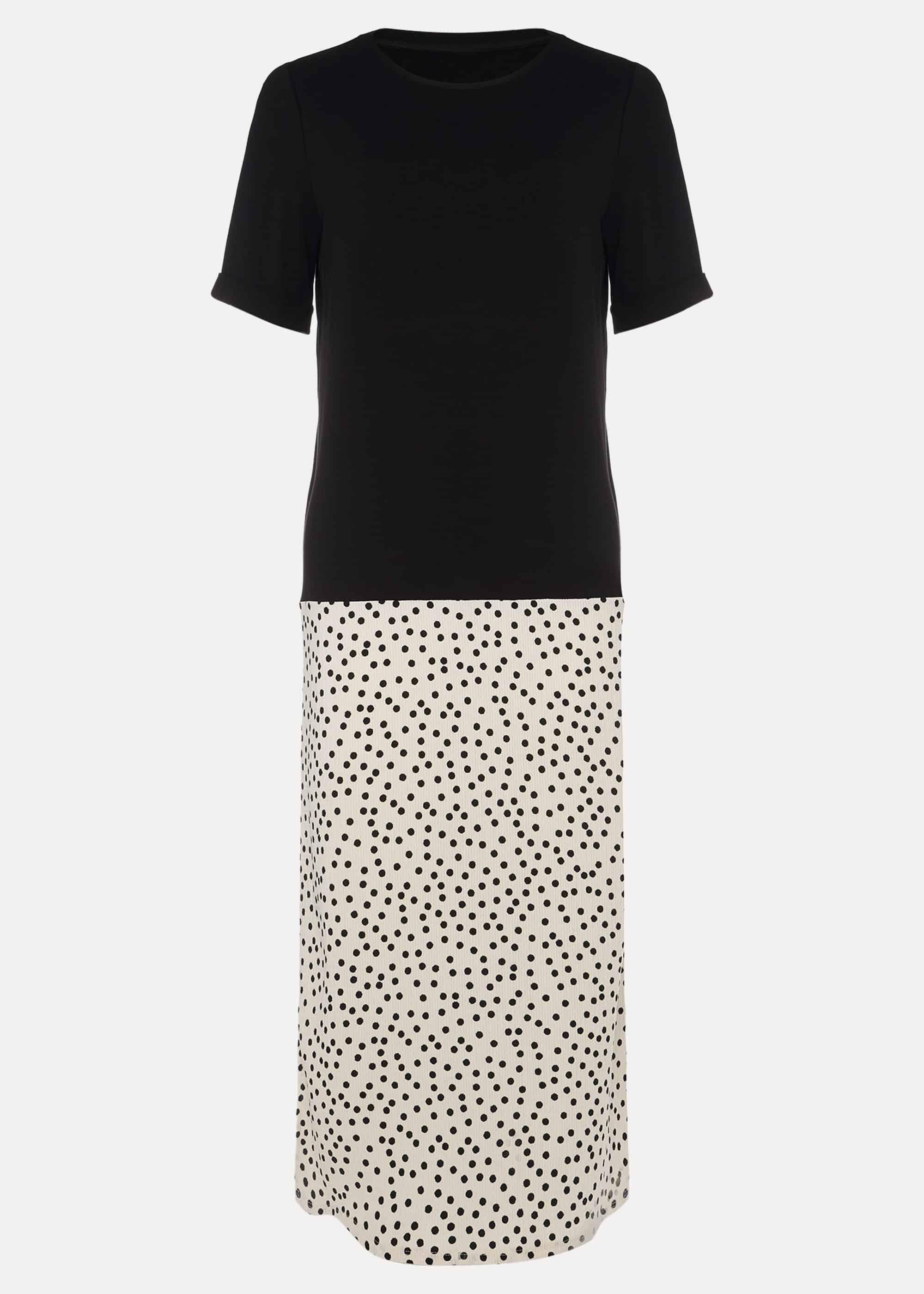 Fae Colourblock Spot Dress