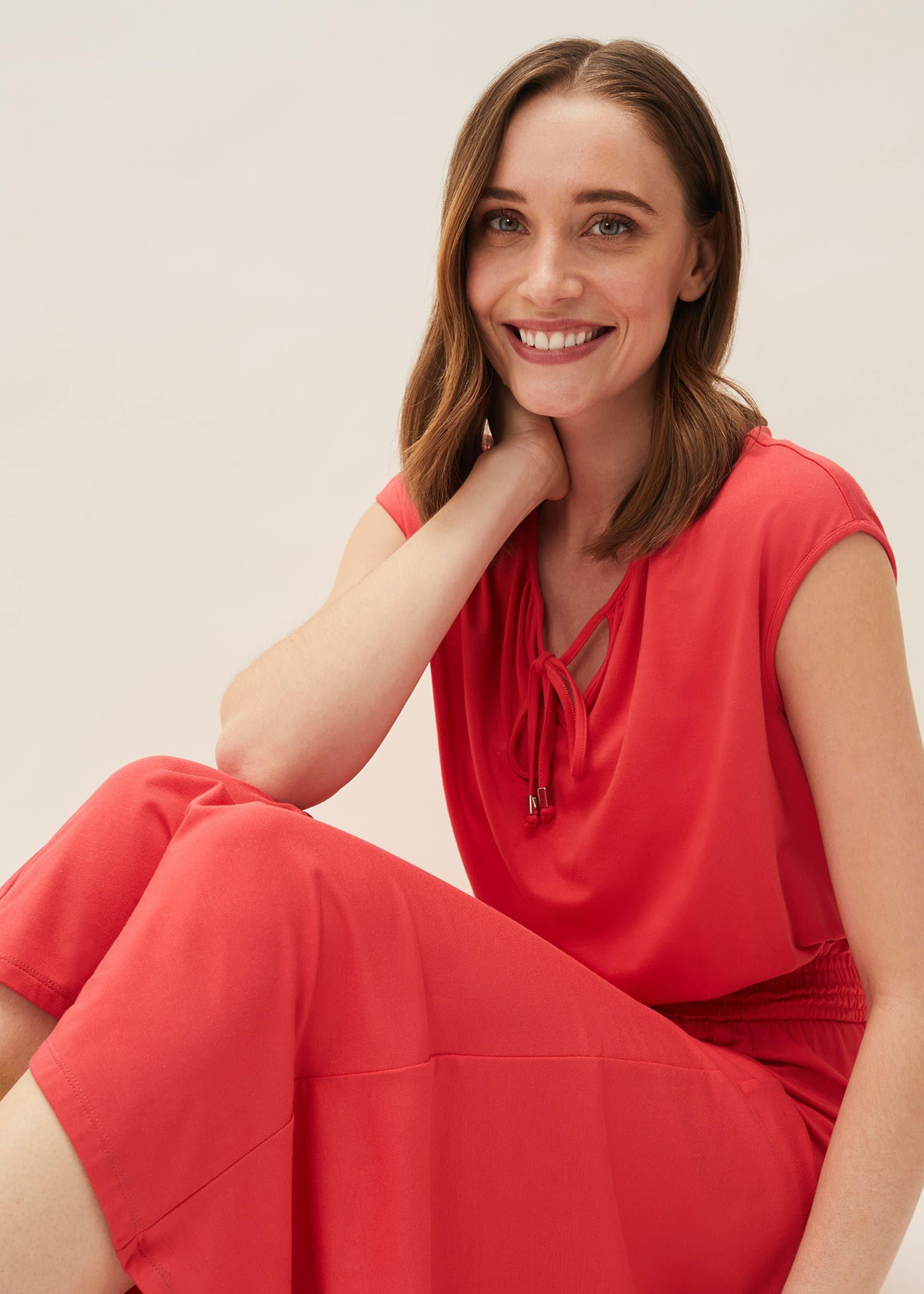 Kiera Jersey Shirred Waist Midi Dress