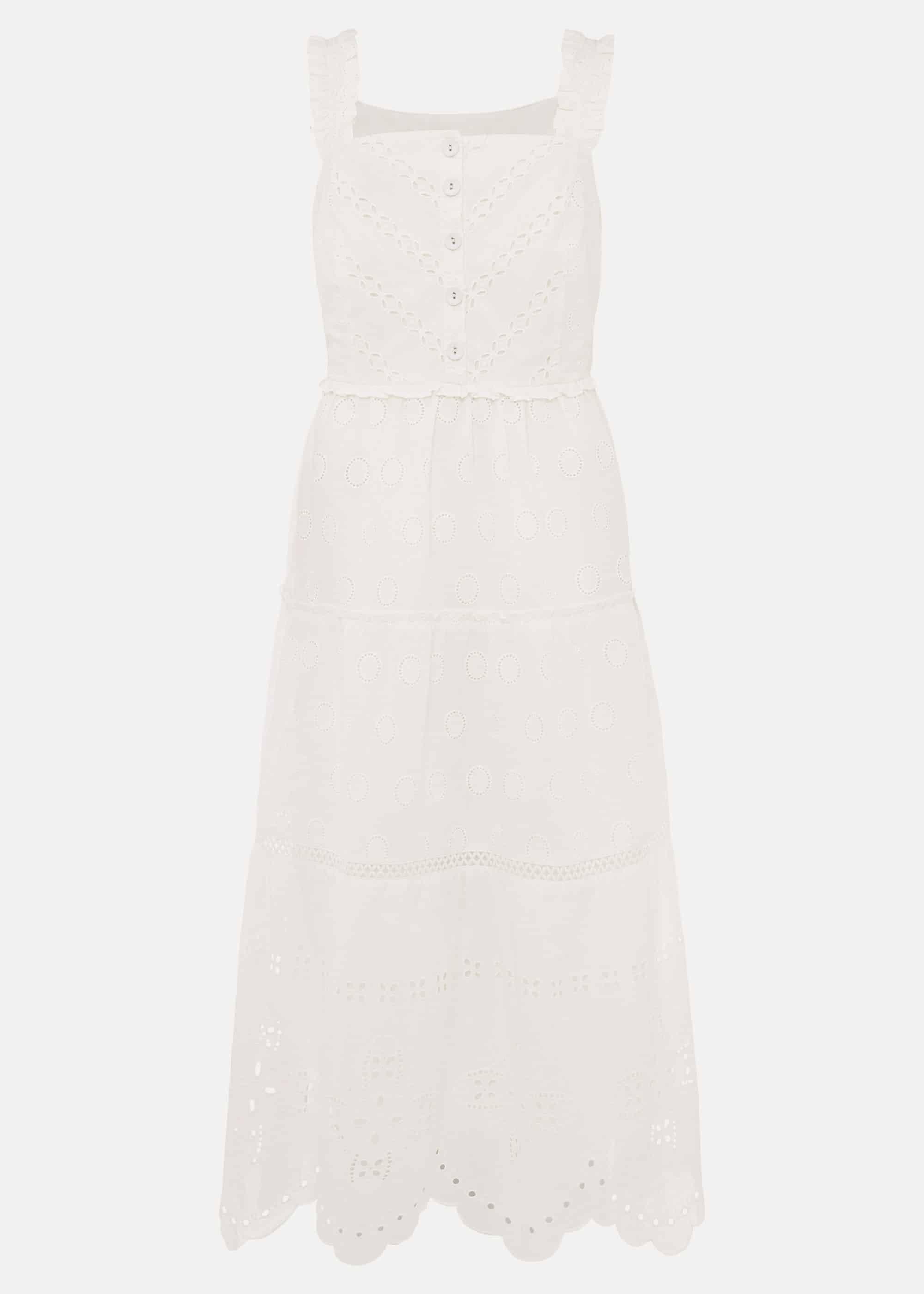 Ellie Broderie Midi Dress