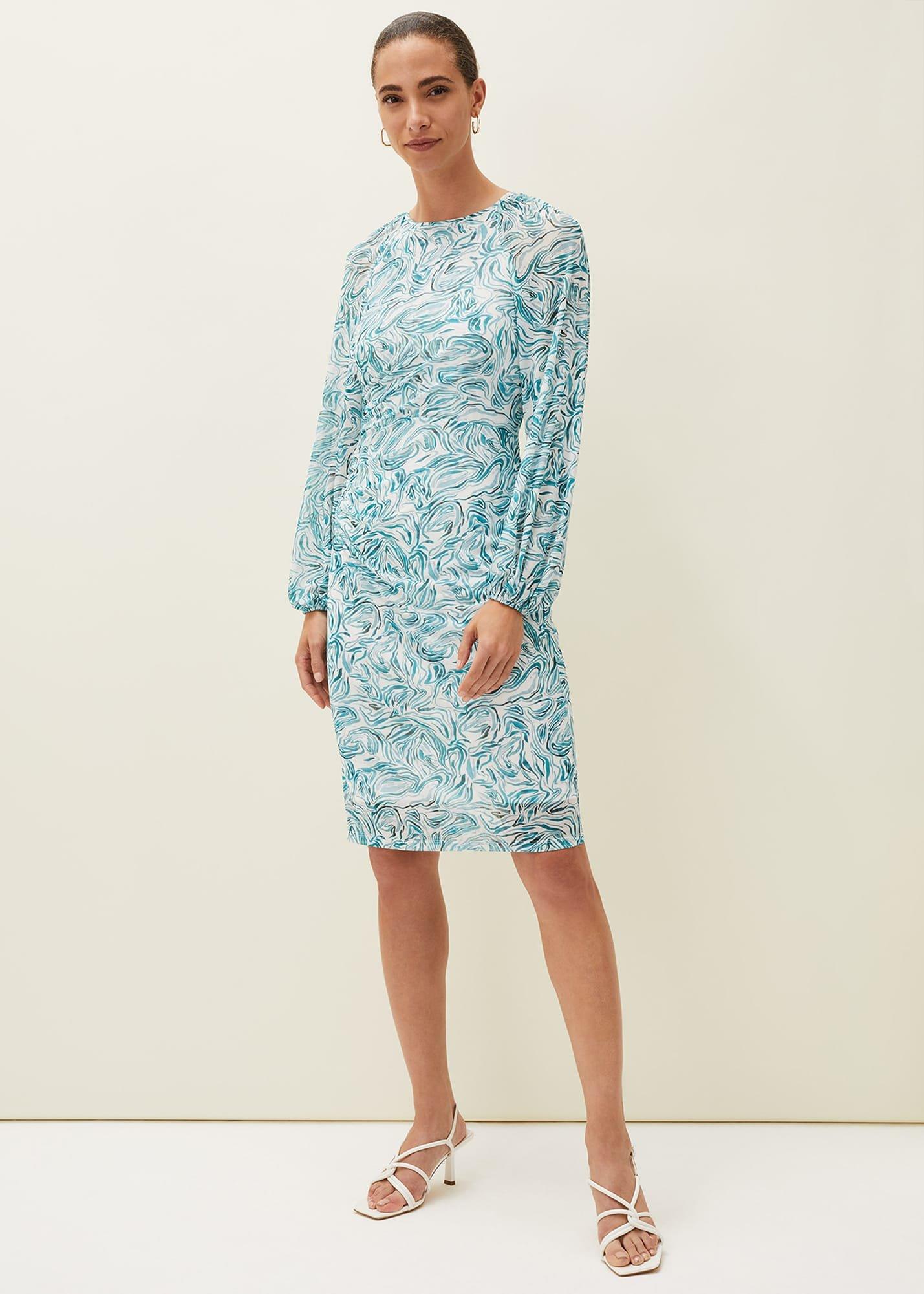 Jolie Swirl Mesh Dress