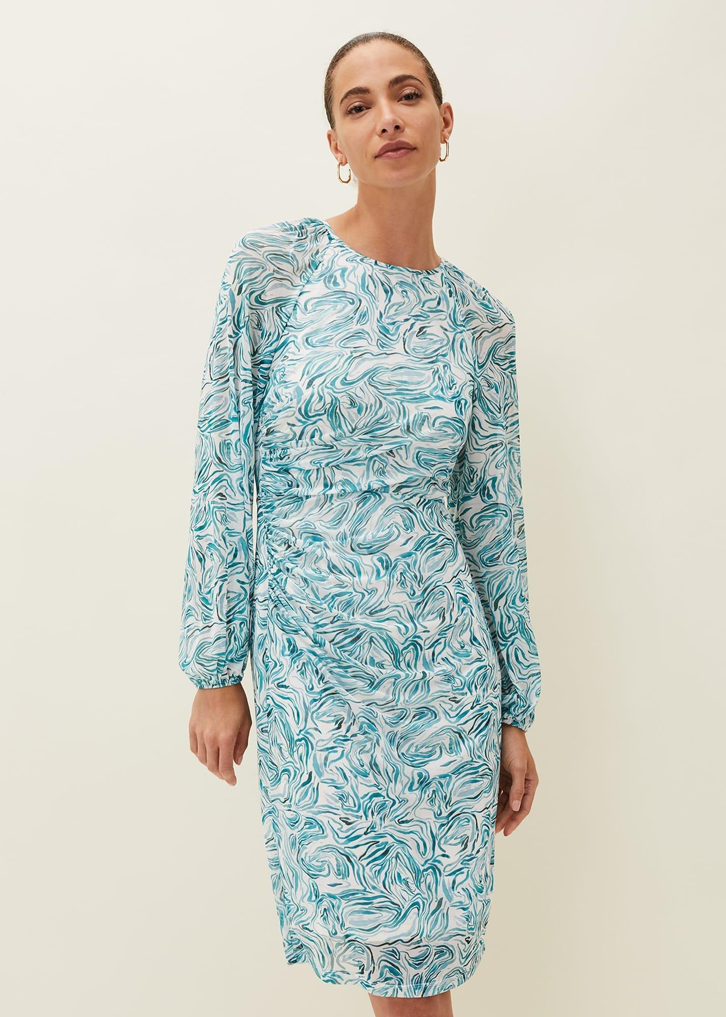 Jolie Swirl Mesh Dress