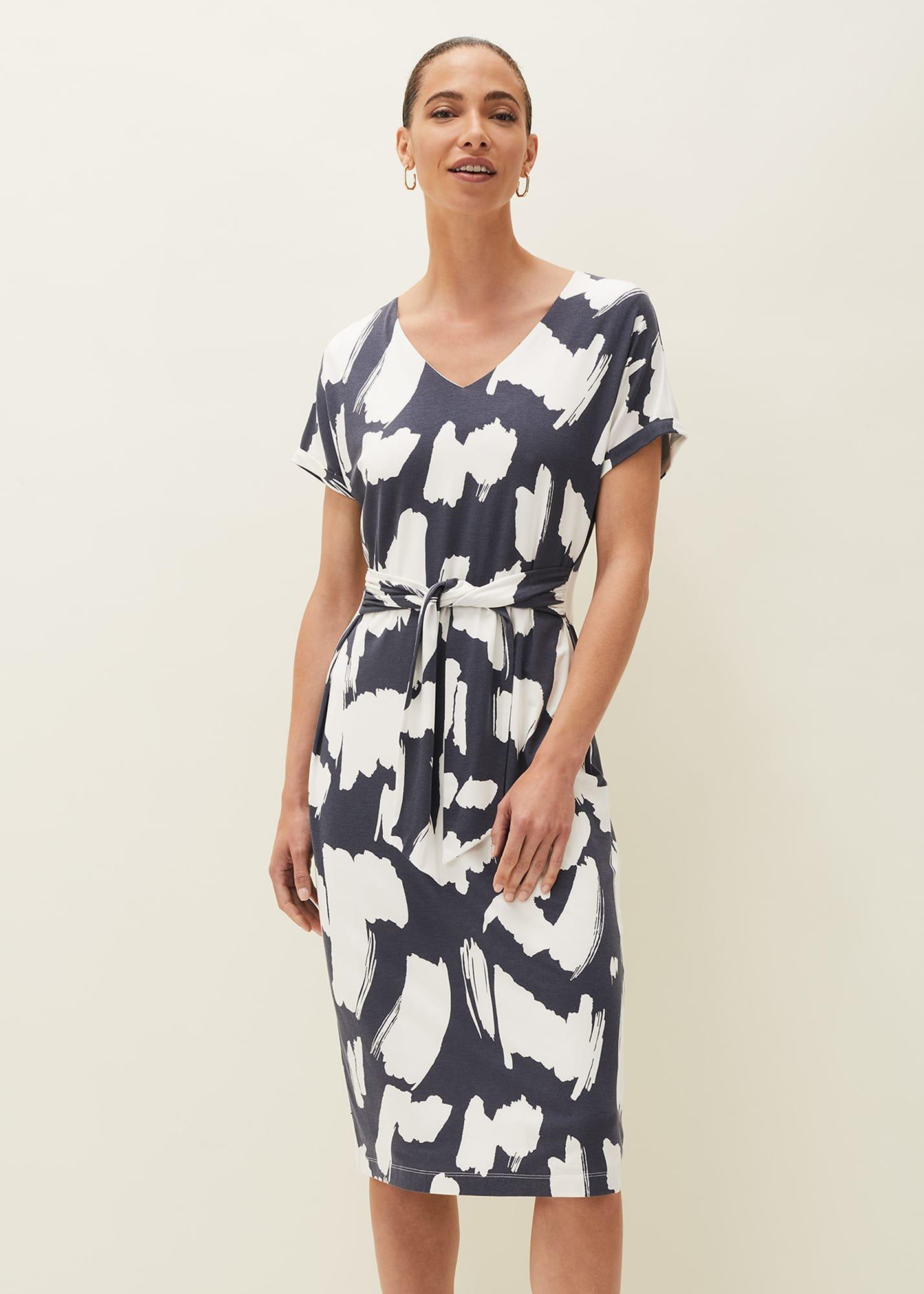 Dotterel Abstract Print Dress