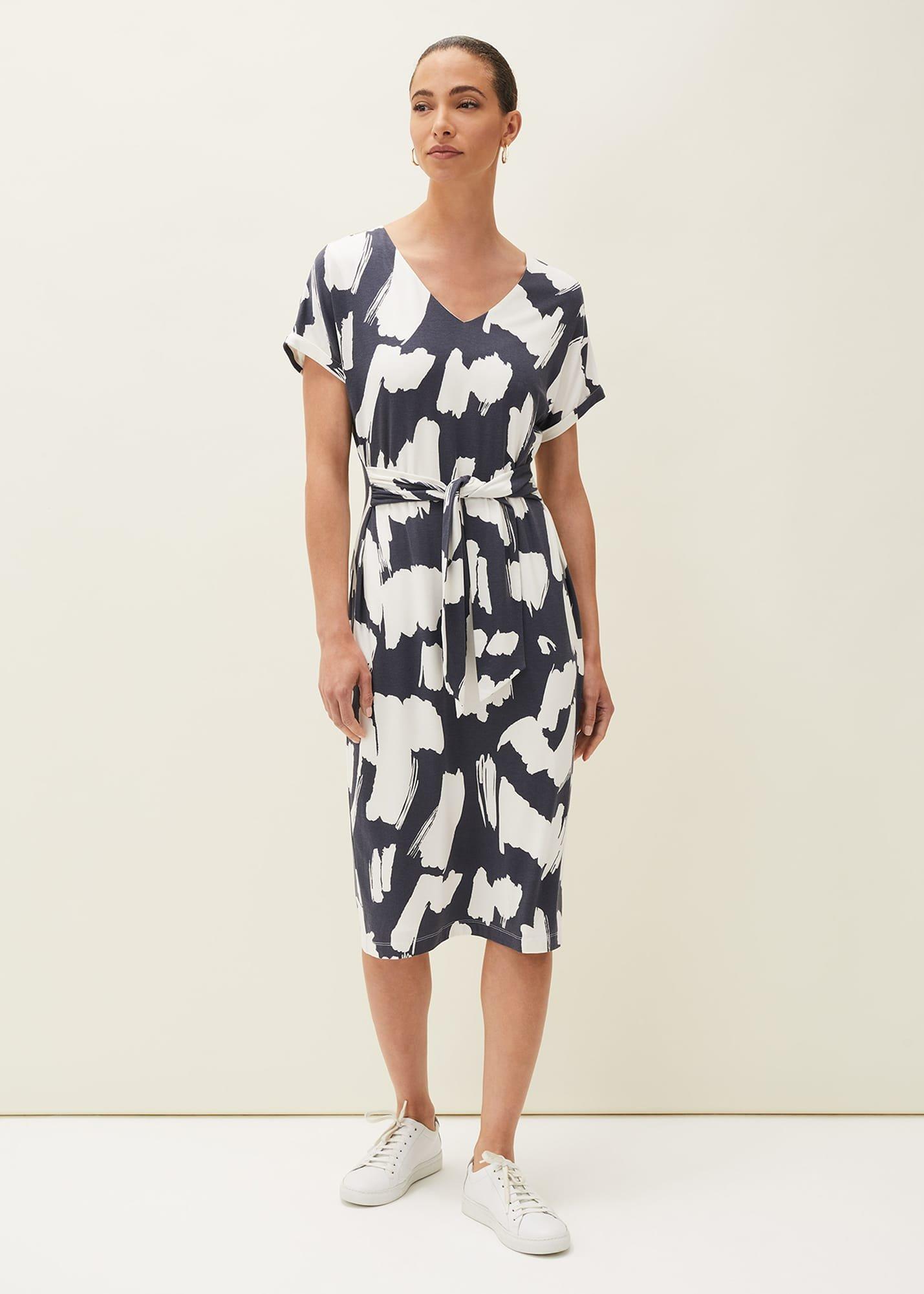 Dotterel Abstract Print Dress