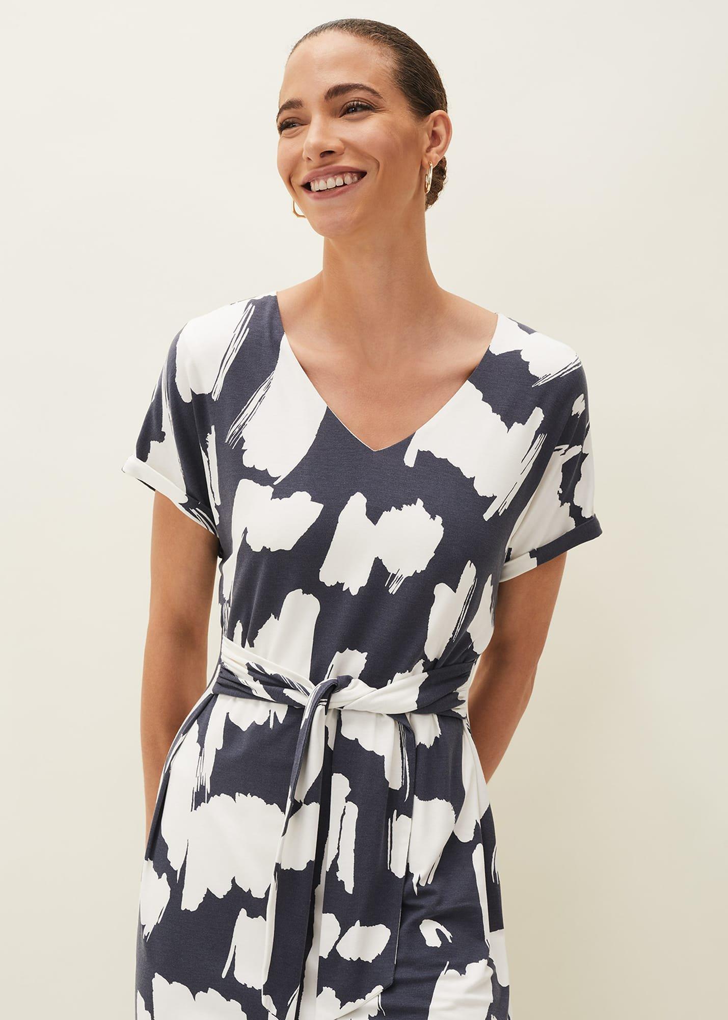 Dotterel Abstract Print Dress