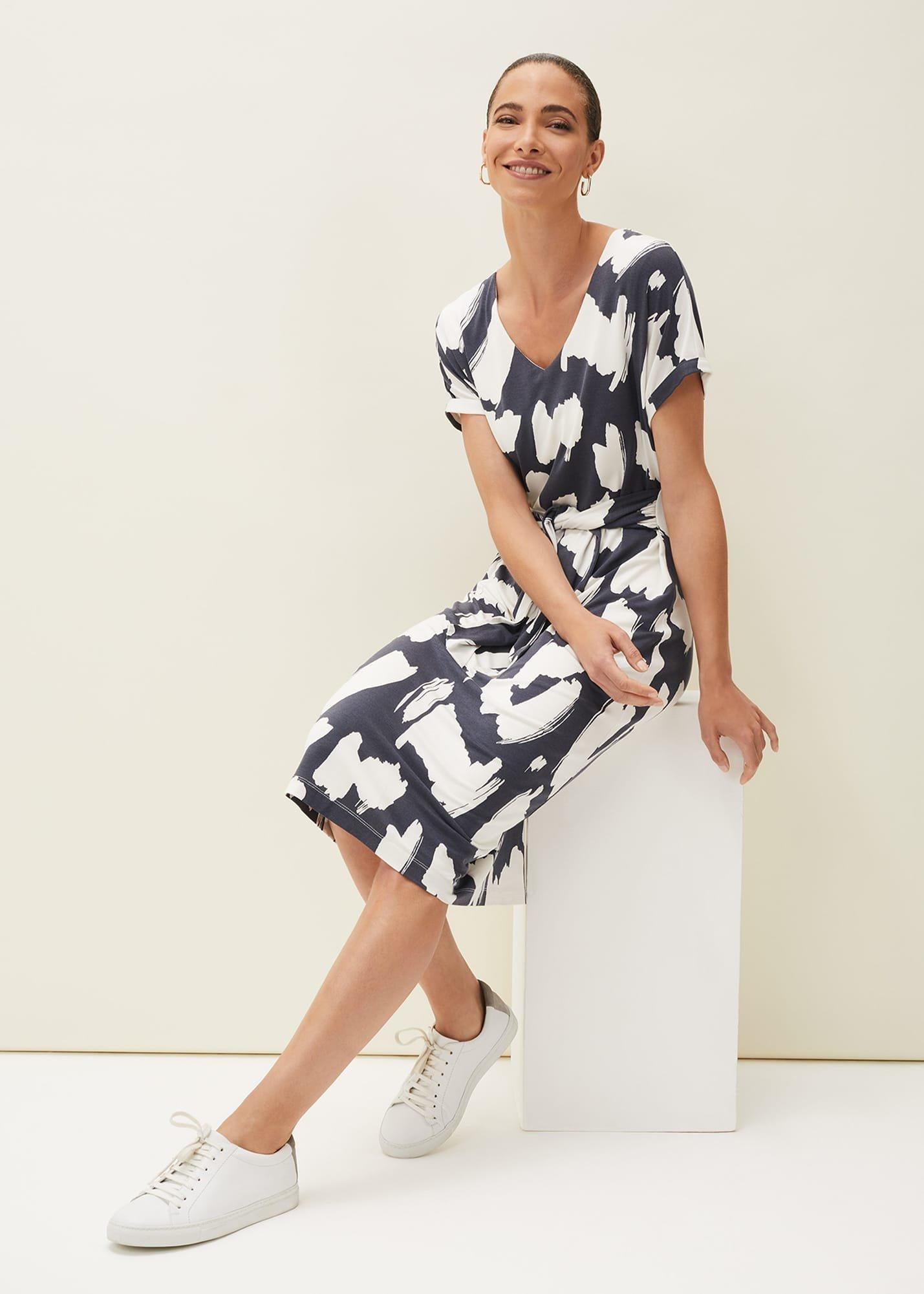 Dotterel Abstract Print Dress