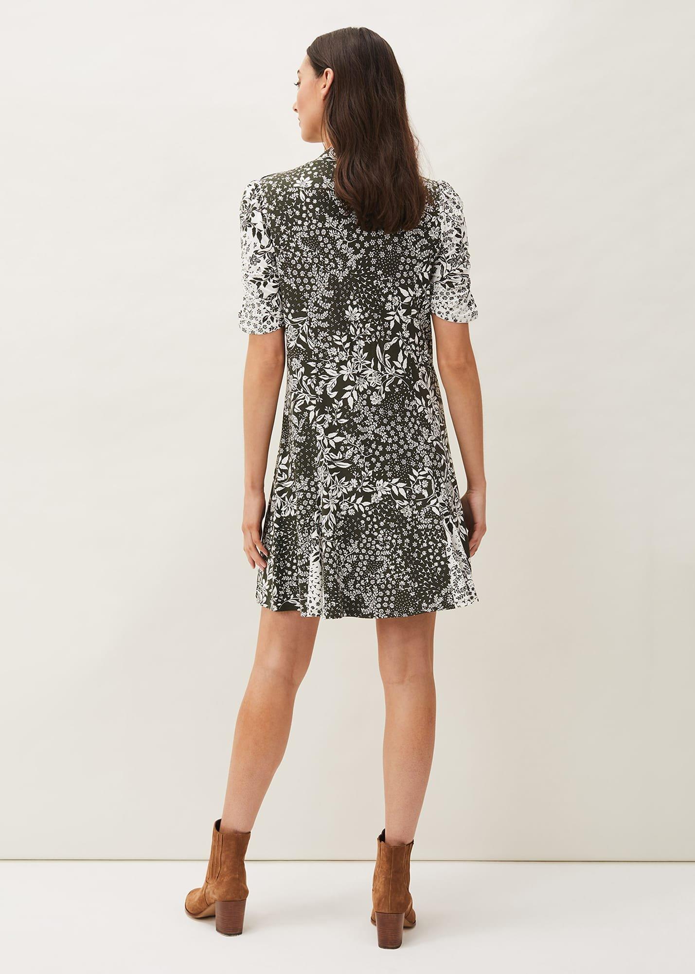 Alva Mixed Print Dress