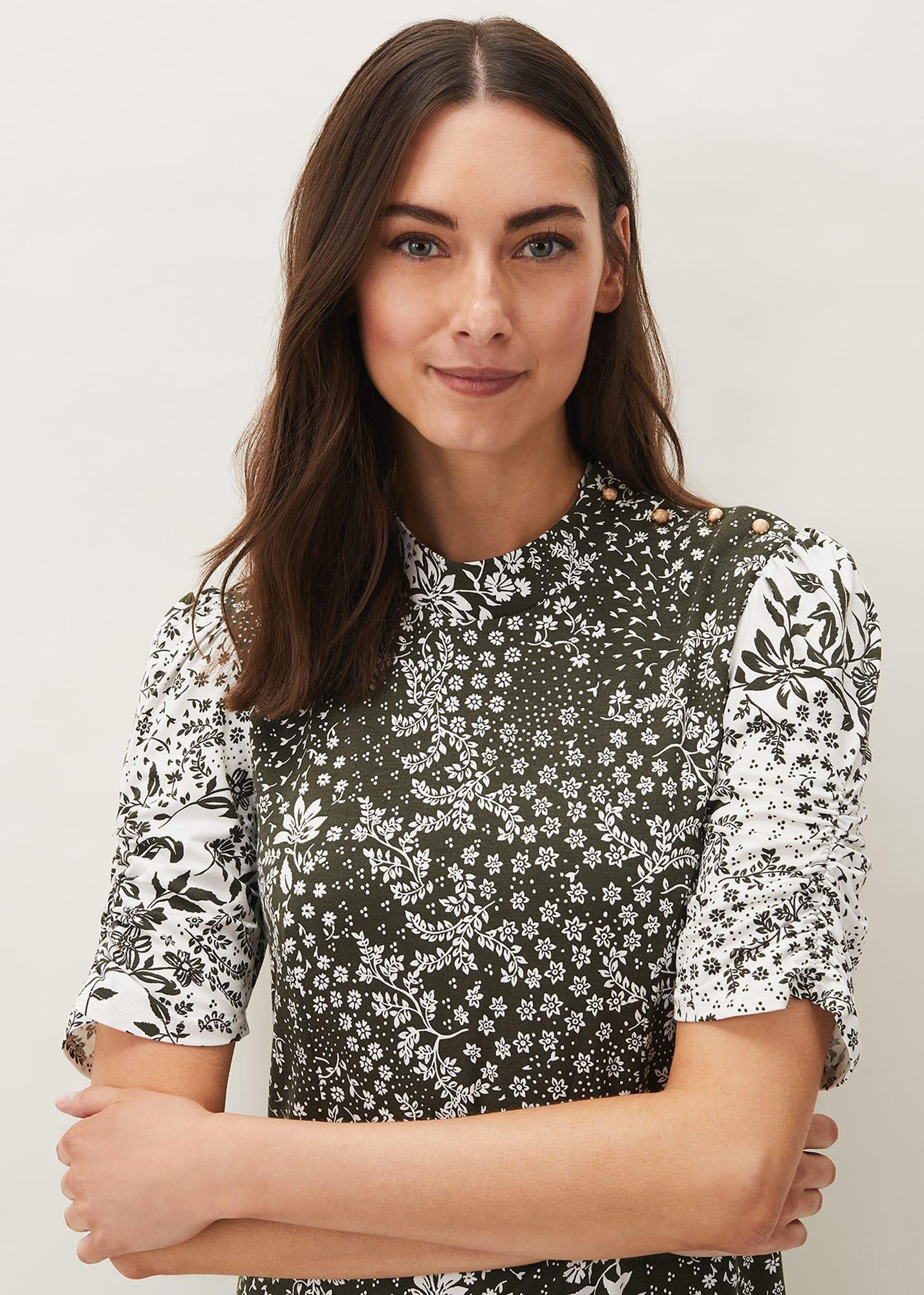 Alva Mixed Print Dress