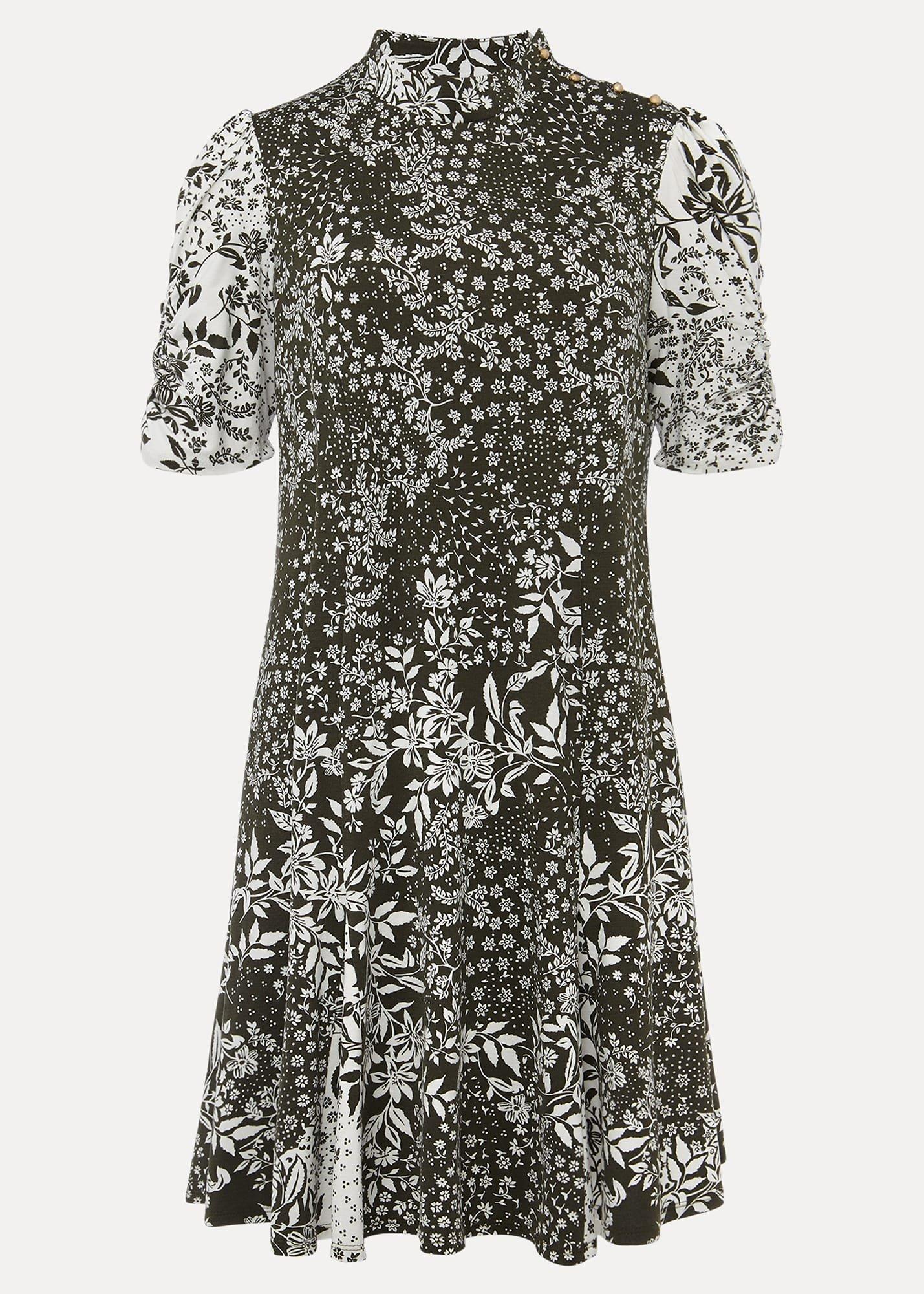 Alva Mixed Print Dress