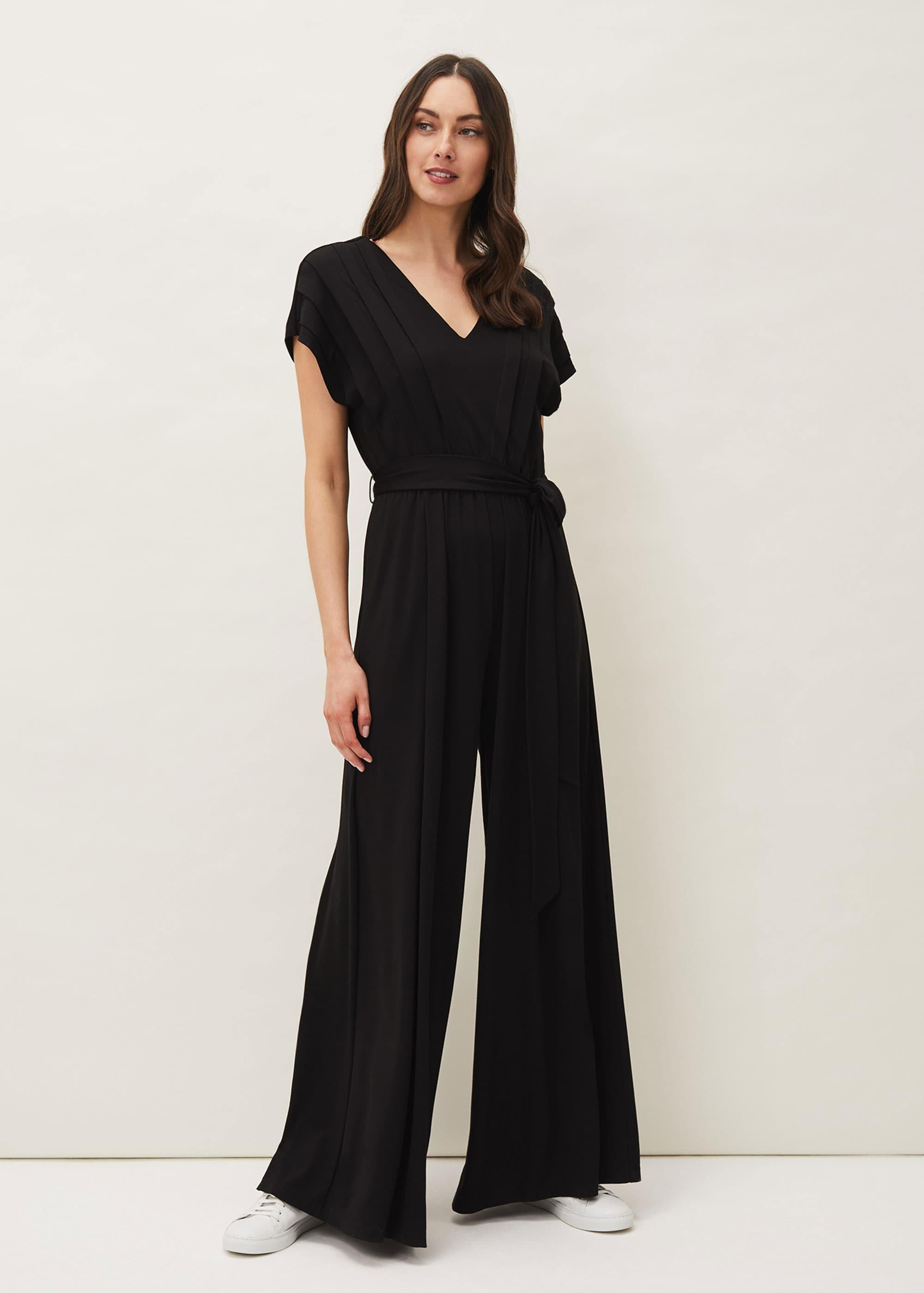 Dania Wide Leg Jersey Jumpsuit