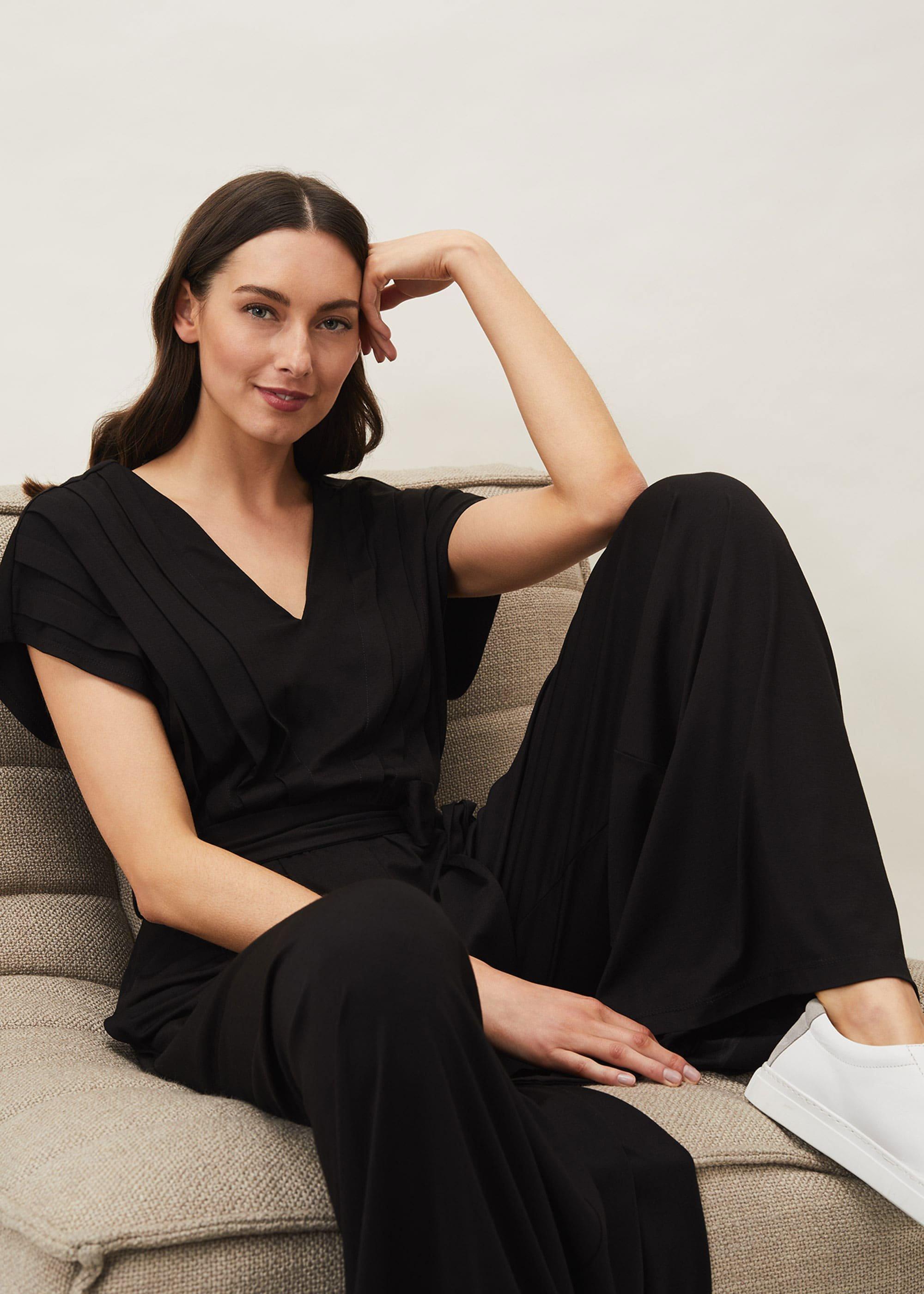 Dania Wide Leg Jersey Jumpsuit