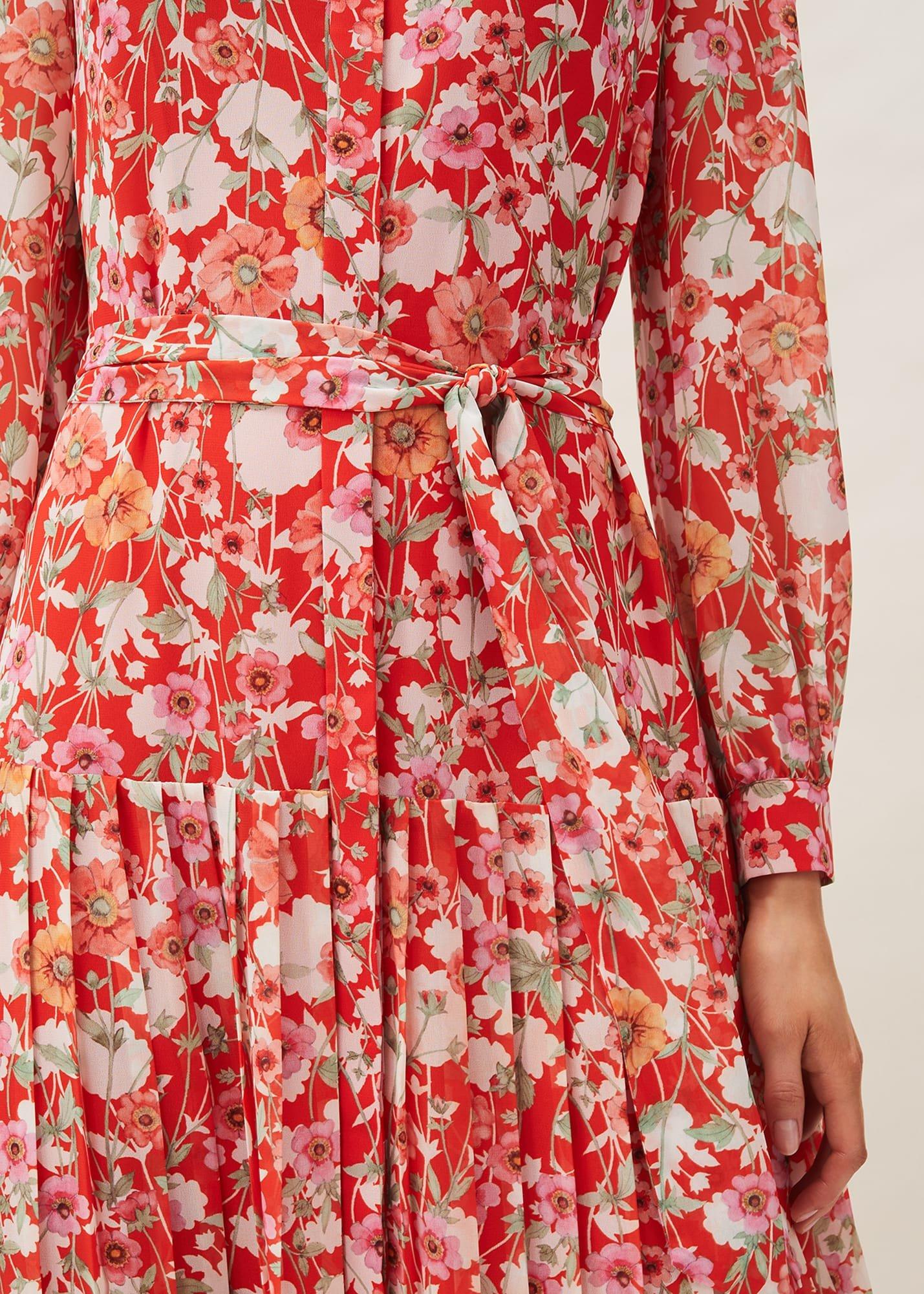 Lottie Floral Pleated Shirt Dress