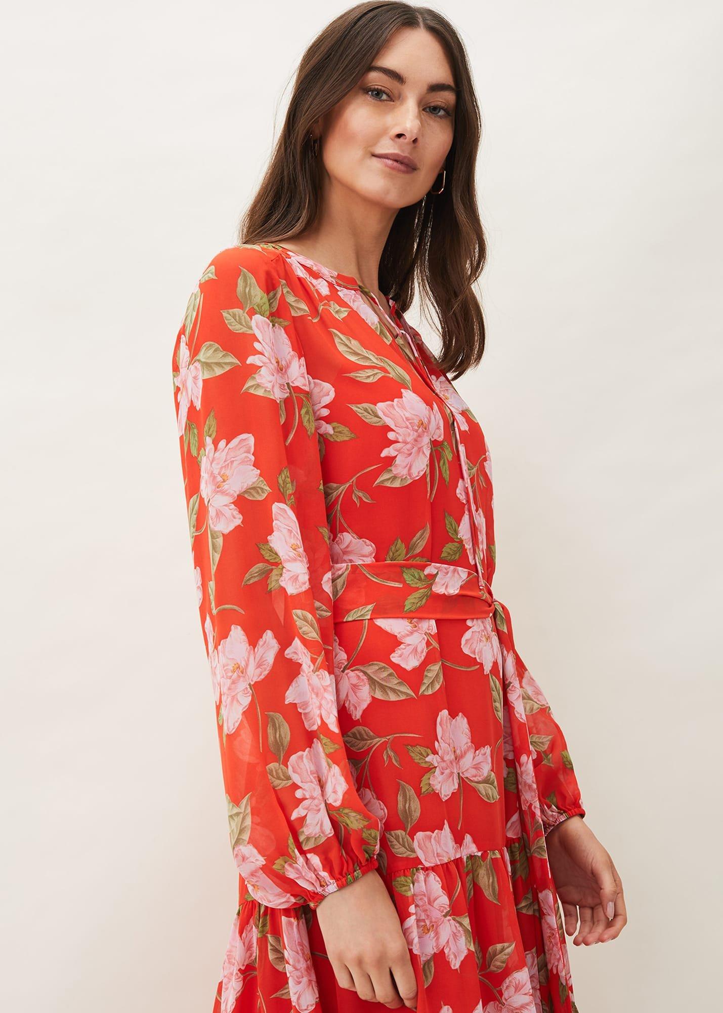 Philippa Floral Chiffon Maxi Dress