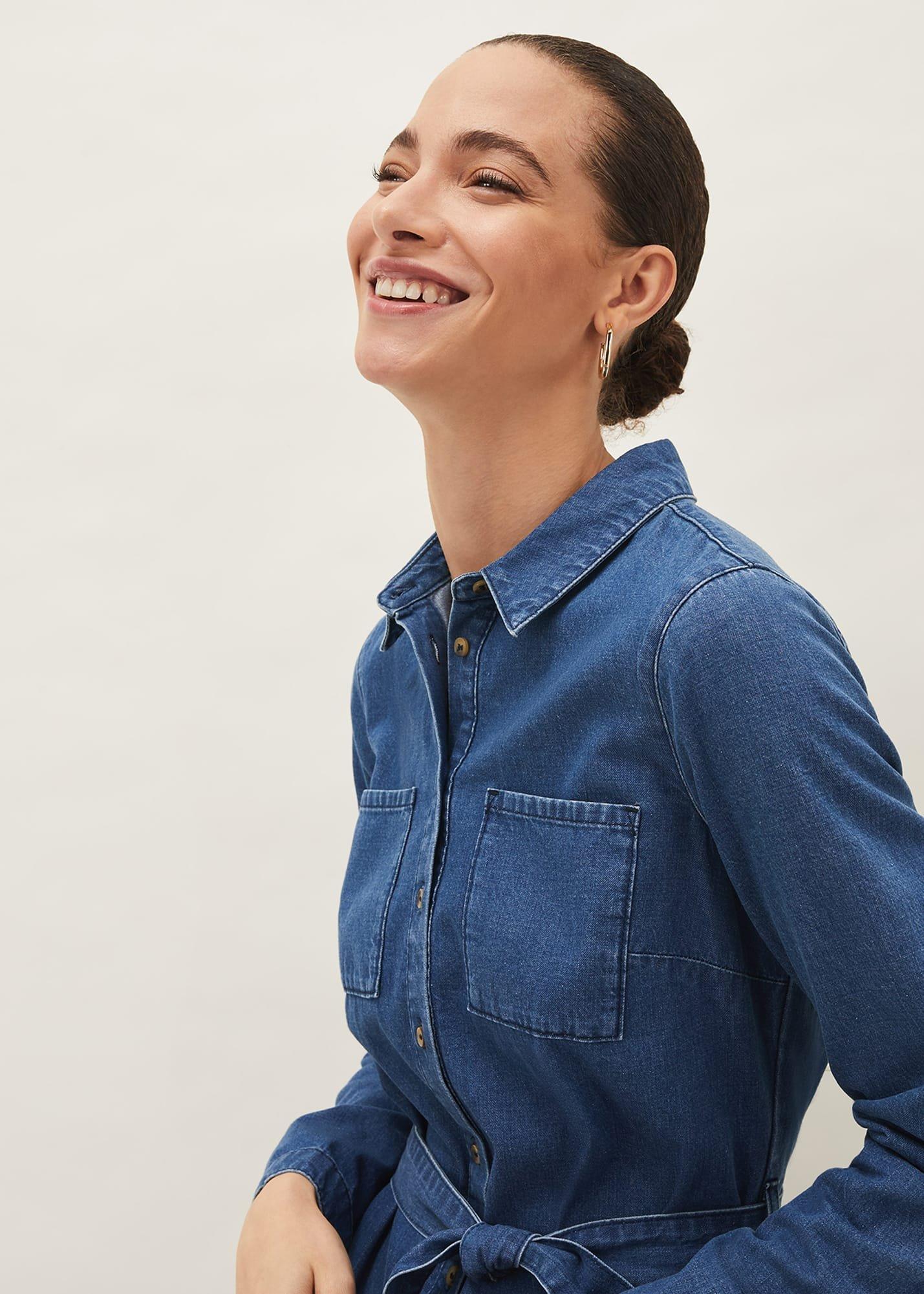Hettie Denim Midi Dress