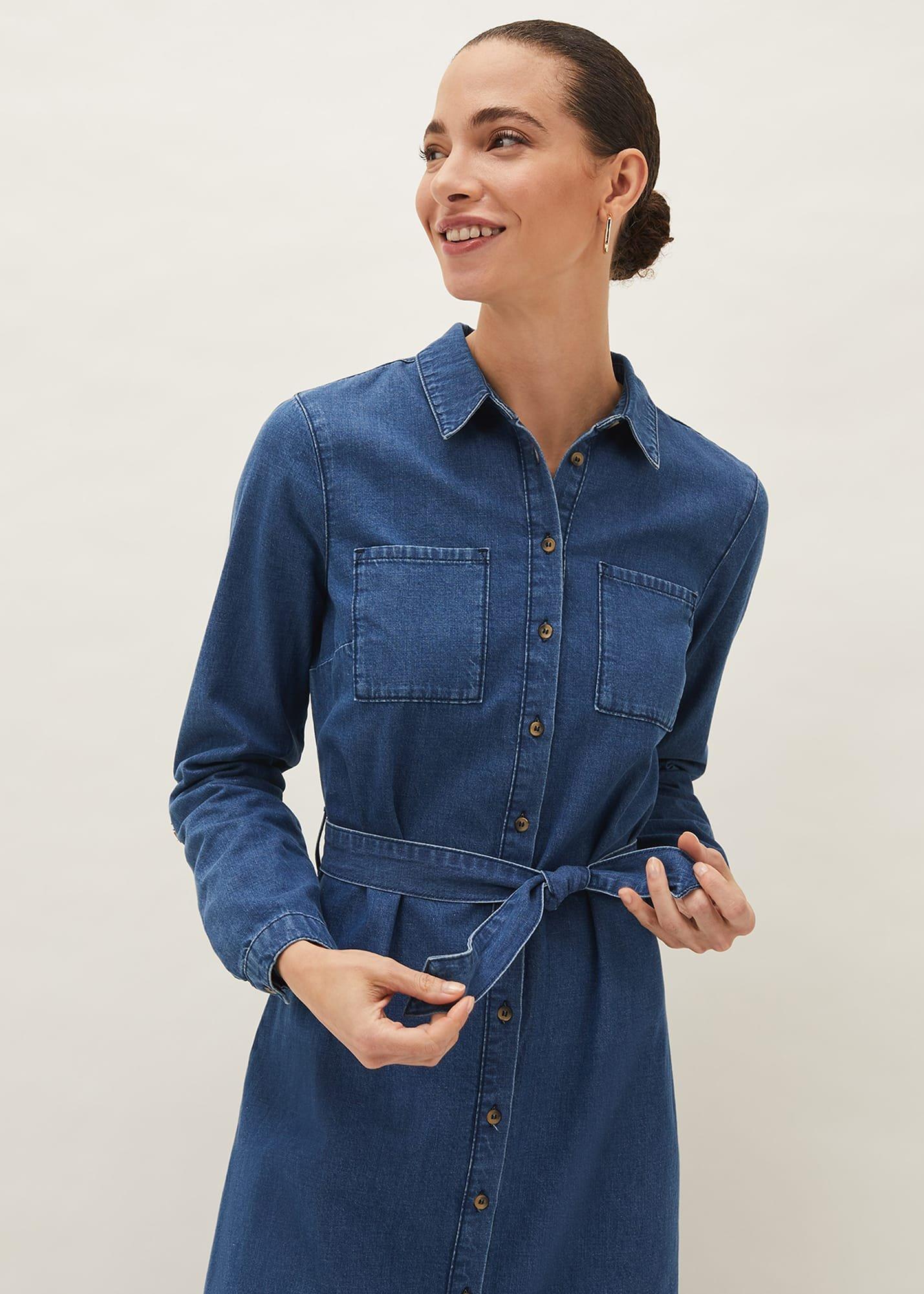 Hettie Denim Midi Dress