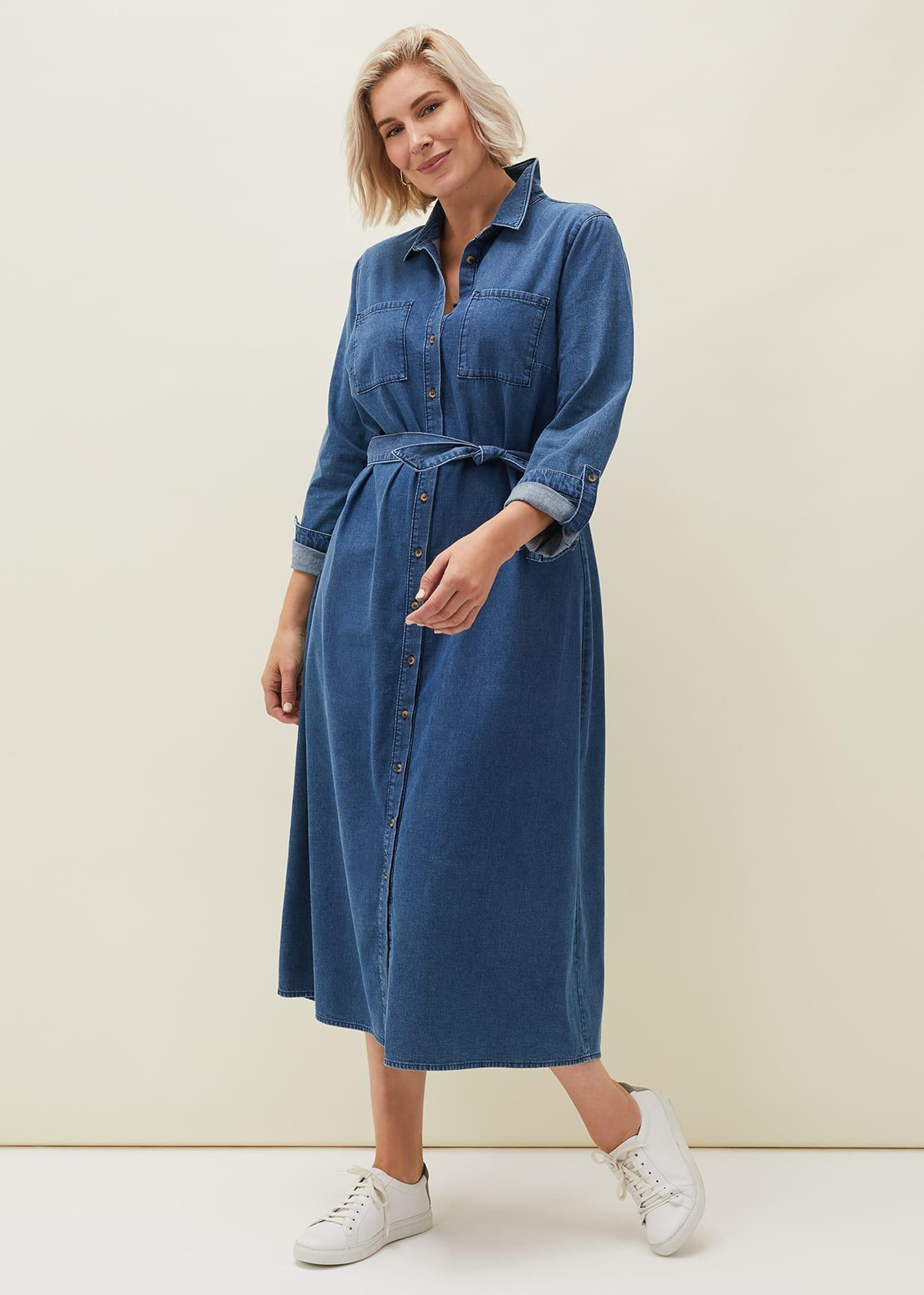 Hettie Denim Midi Dress