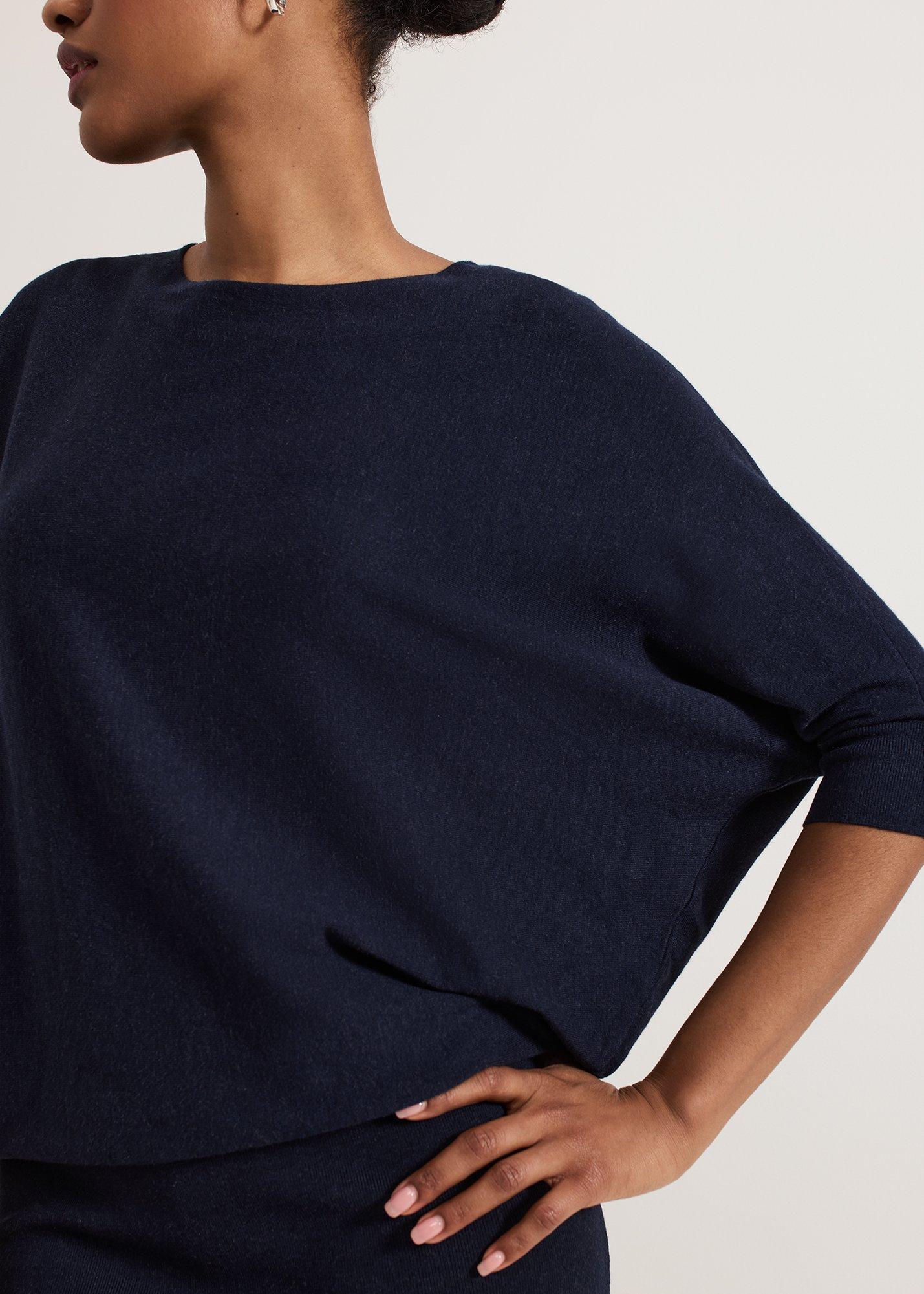 ${product-id}-Becca Batwing Knitted Dress-Marineblau-${view-type}