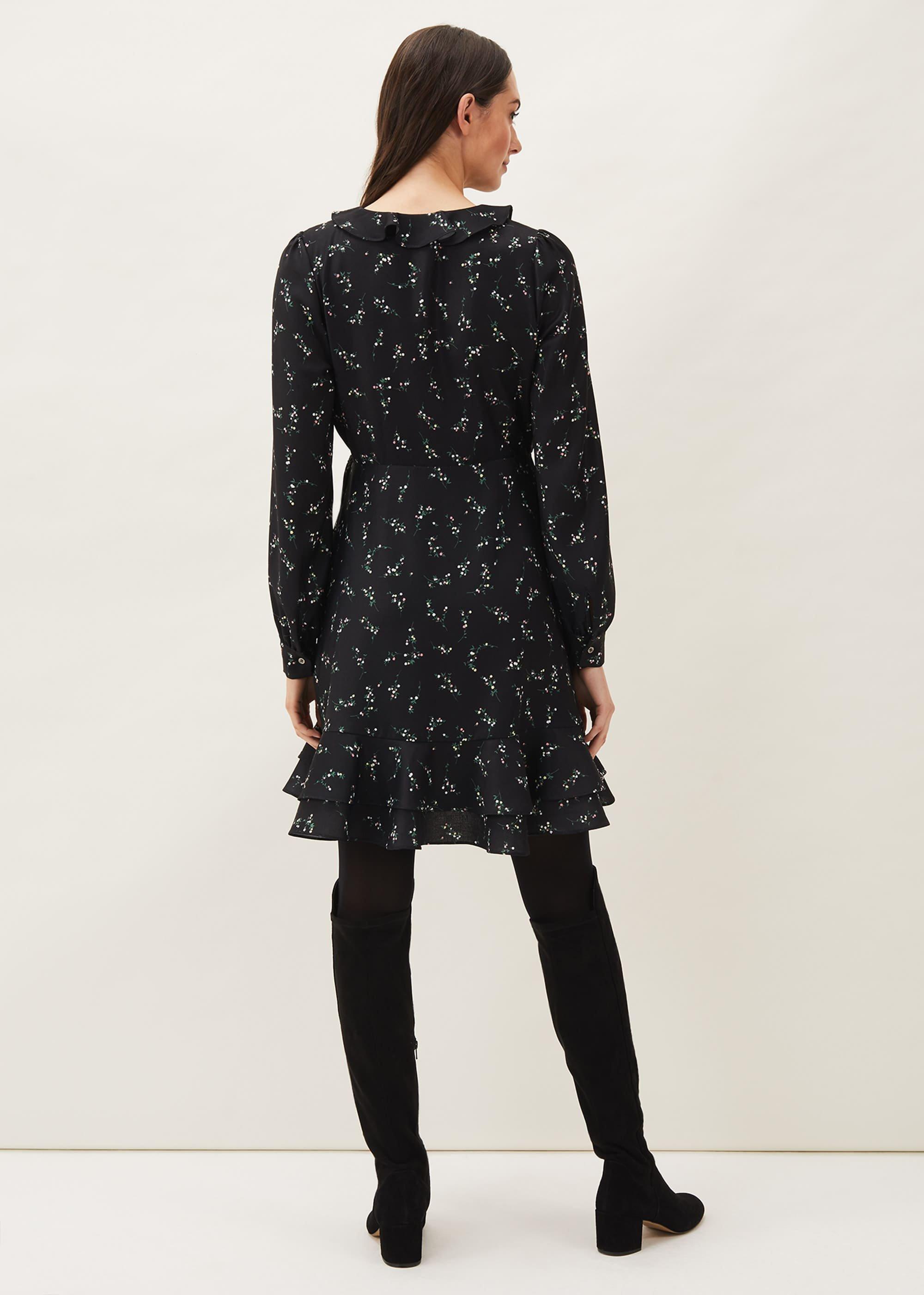 Jamila Ditsy Print Wrap Dress