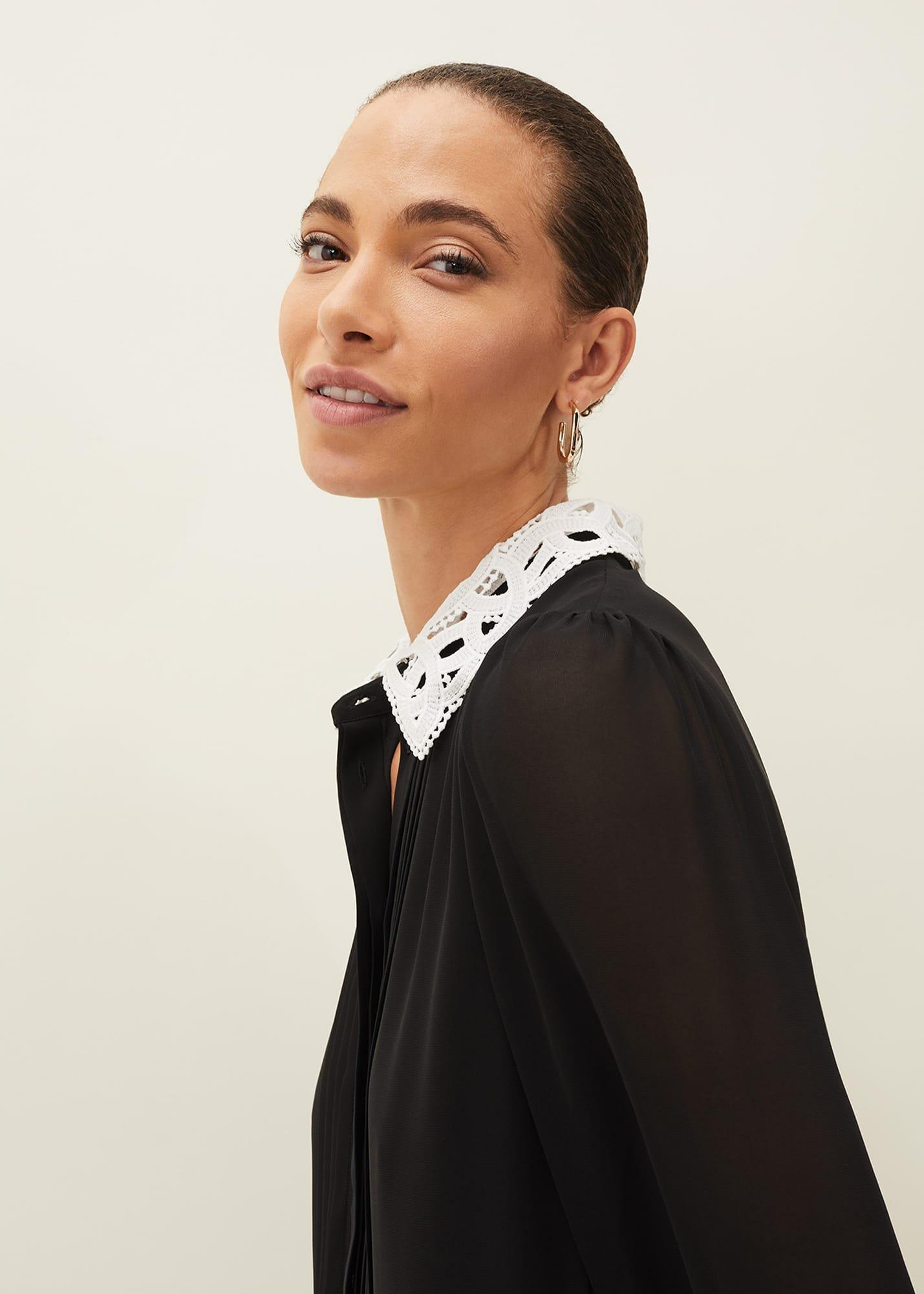 Norah Collar Detail Swing Dress