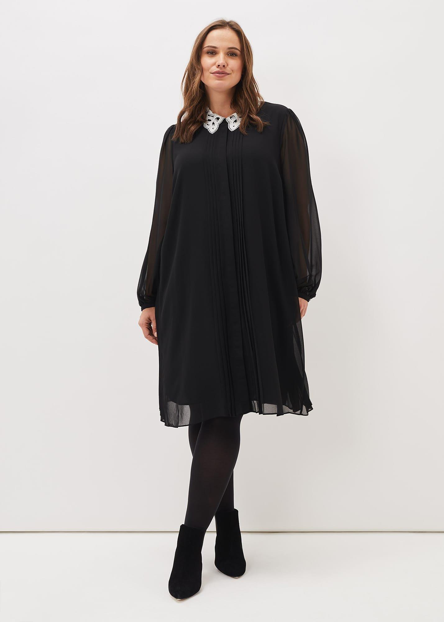 Norah Collar Detail Swing Dress