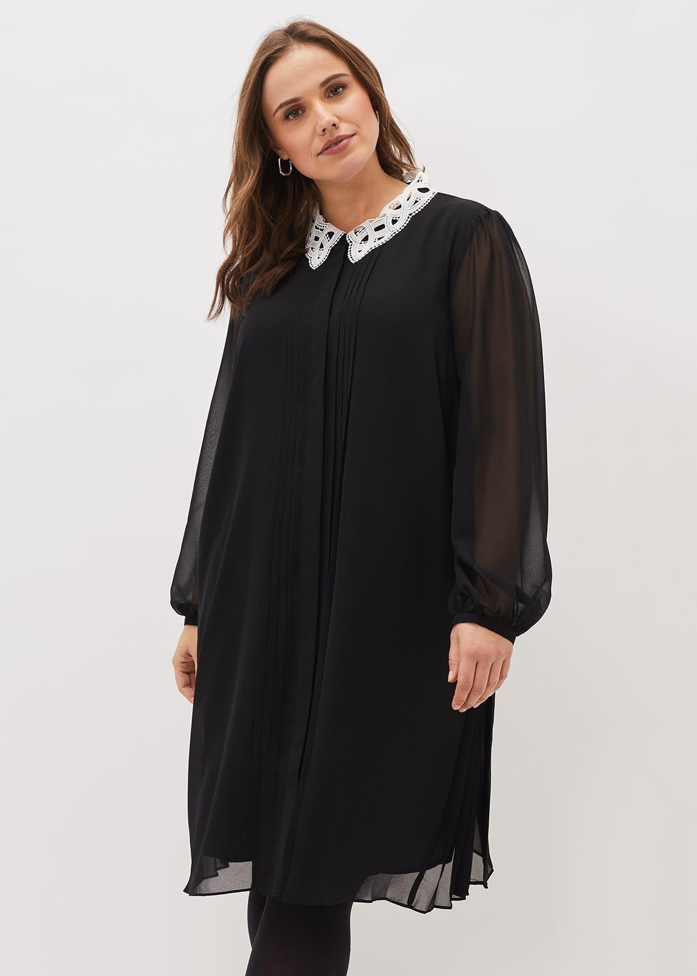 Norah Collar Detail Swing Dress