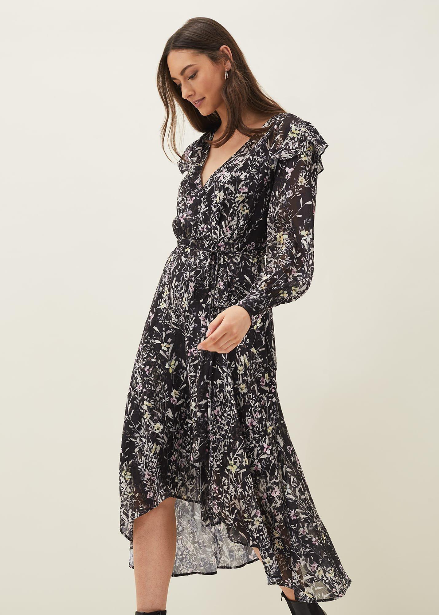 Daphne Floral Wrap Dress