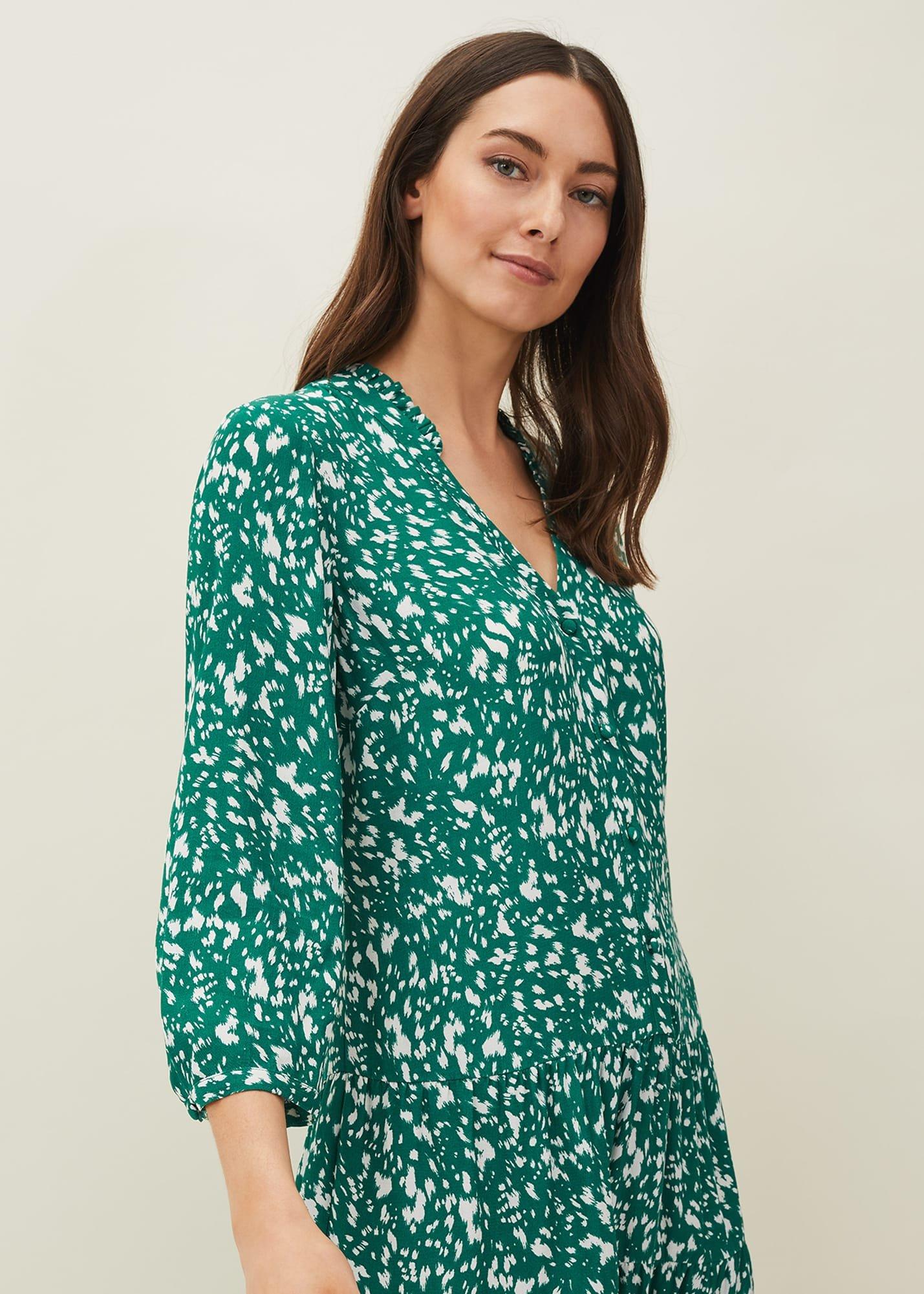 Penele Abstract Print Dress